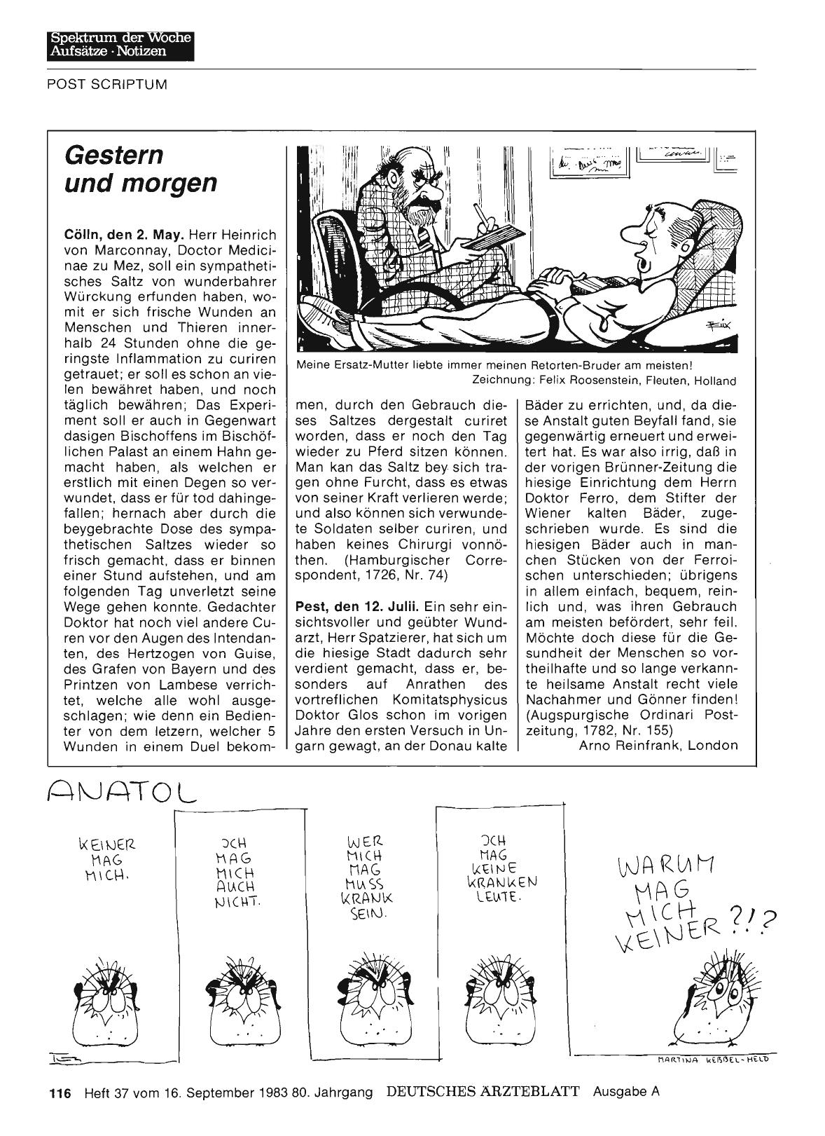 Vorschauseite 1: Gestern und morgen