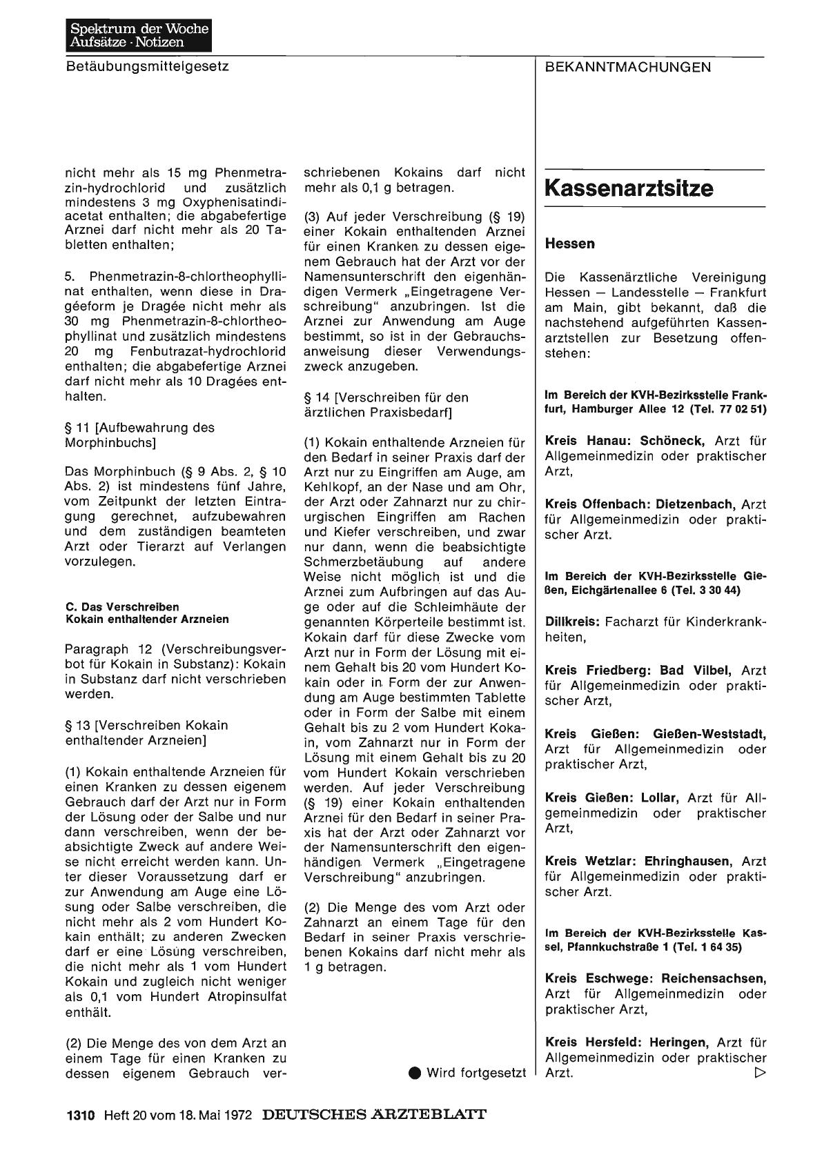 Vorschauseite 1: Kassenarztsitze