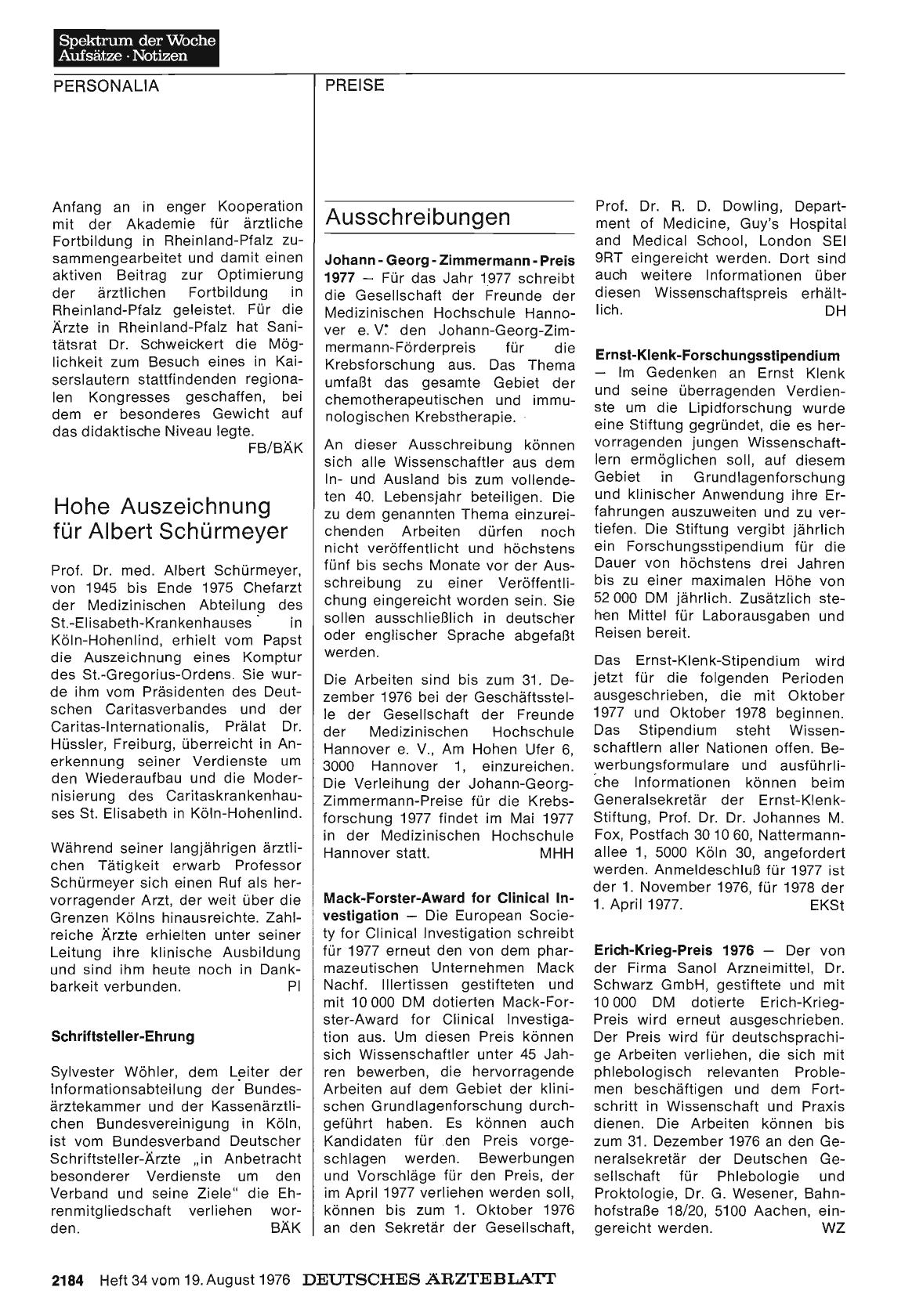 Vorschauseite 1: Schriftsteller-Ehrung