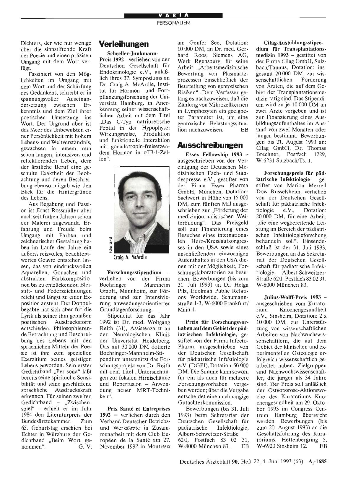 Vorschauseite 1: Ausschreibungen