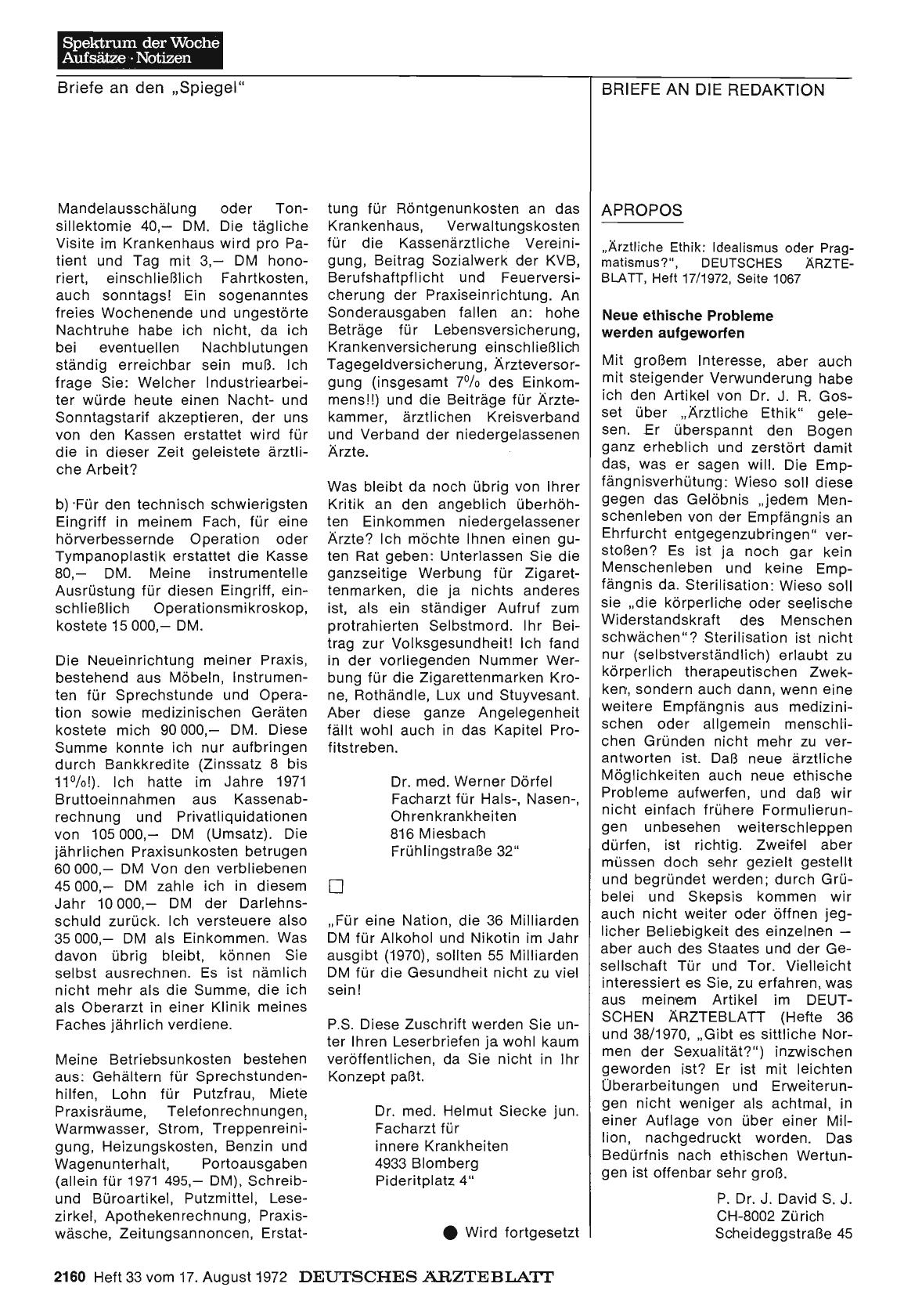 Vorschauseite 1: Apropos: Neue ethische Probleme werden aufgeworfen