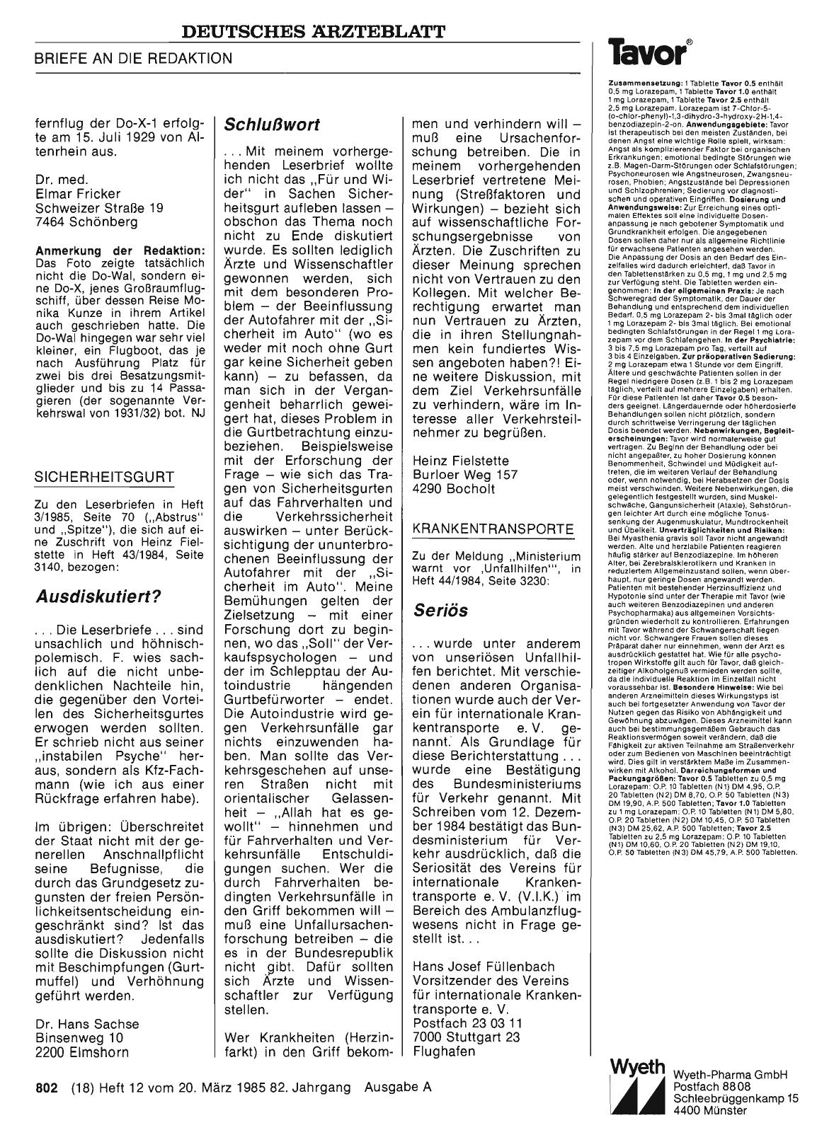 Vorschauseite 1: SICHERHEITSGURT: Schlußwort