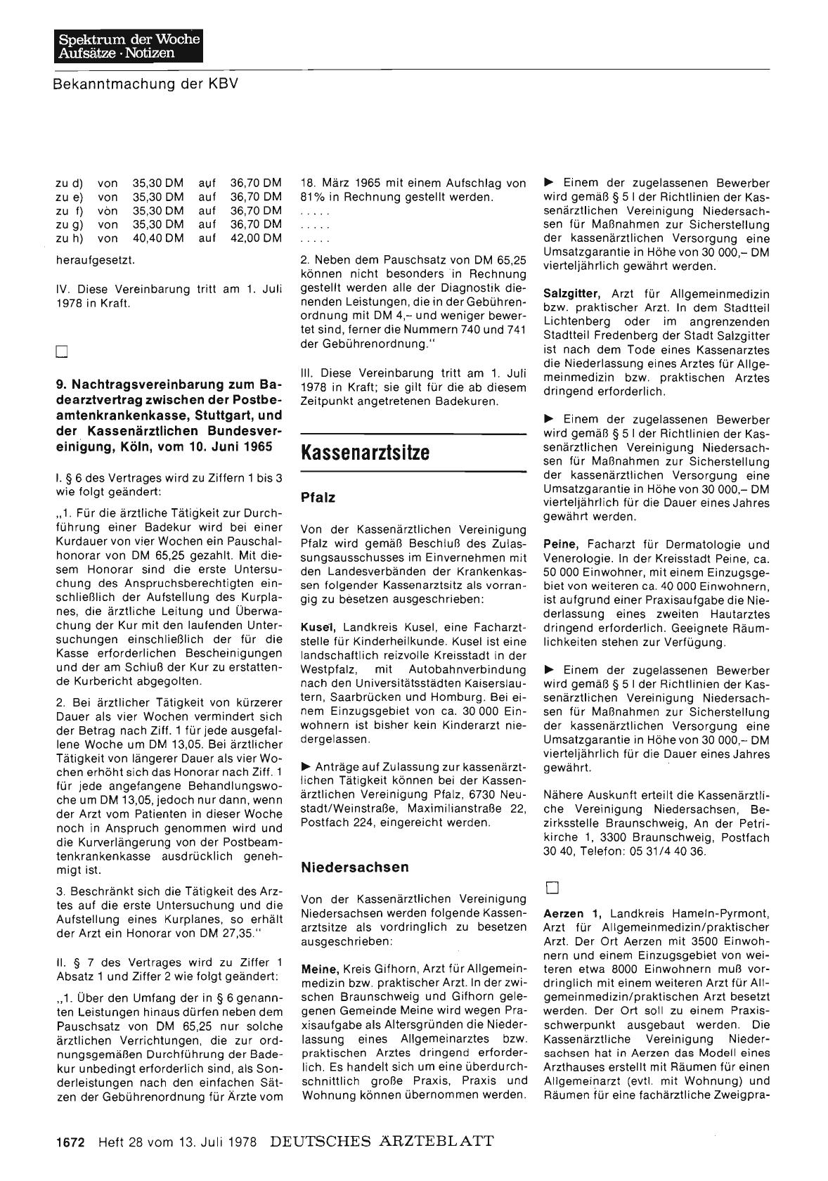 Vorschauseite 1: Kassenarztsitze