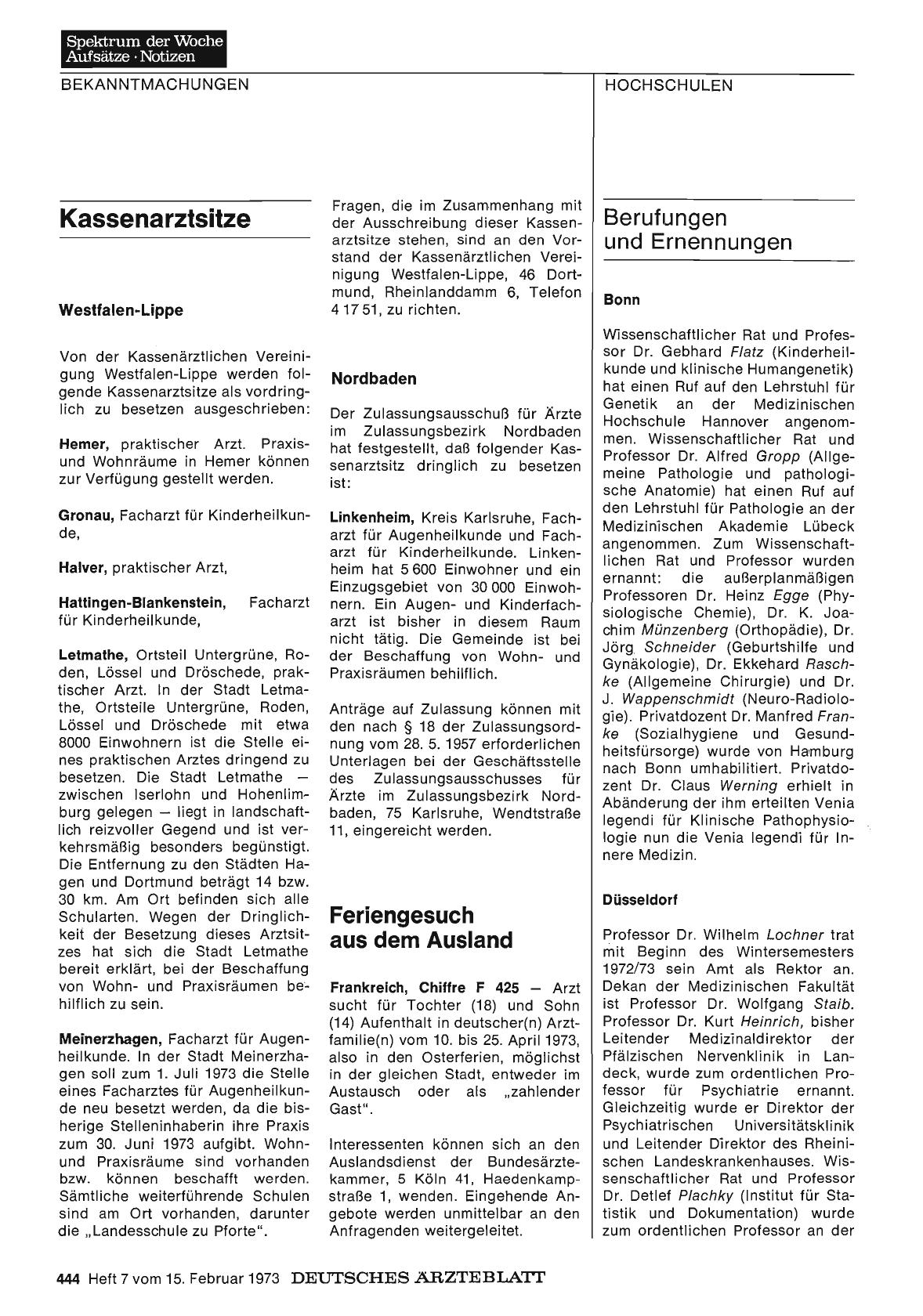 Vorschauseite 1: Feriengesuch aus dem Ausland