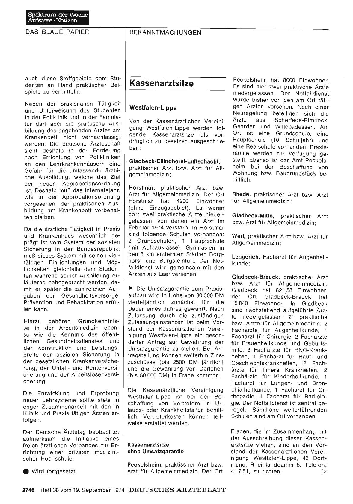 Vorschauseite 1: Kassenarztsitze