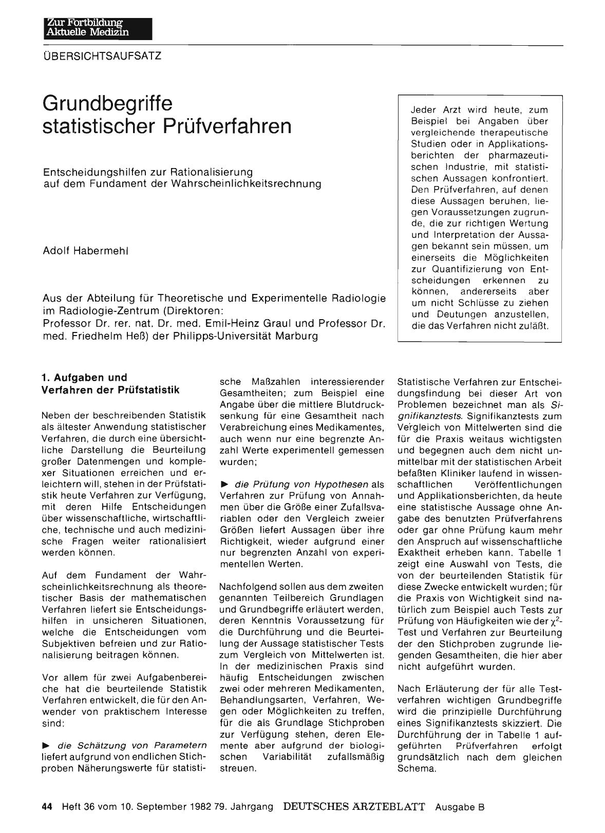Vorschauseite 1: Grundbegriffe statistischer Prüfverfahren: Entscheidungshilfen zur Rationalisi erung auf dem Fundament der Wahrsche i nlichkeitsrechnung