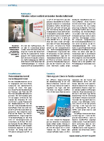Vorschauseite 1: Gesundheitsämter: Personalausbau kommt nur schleppend voran