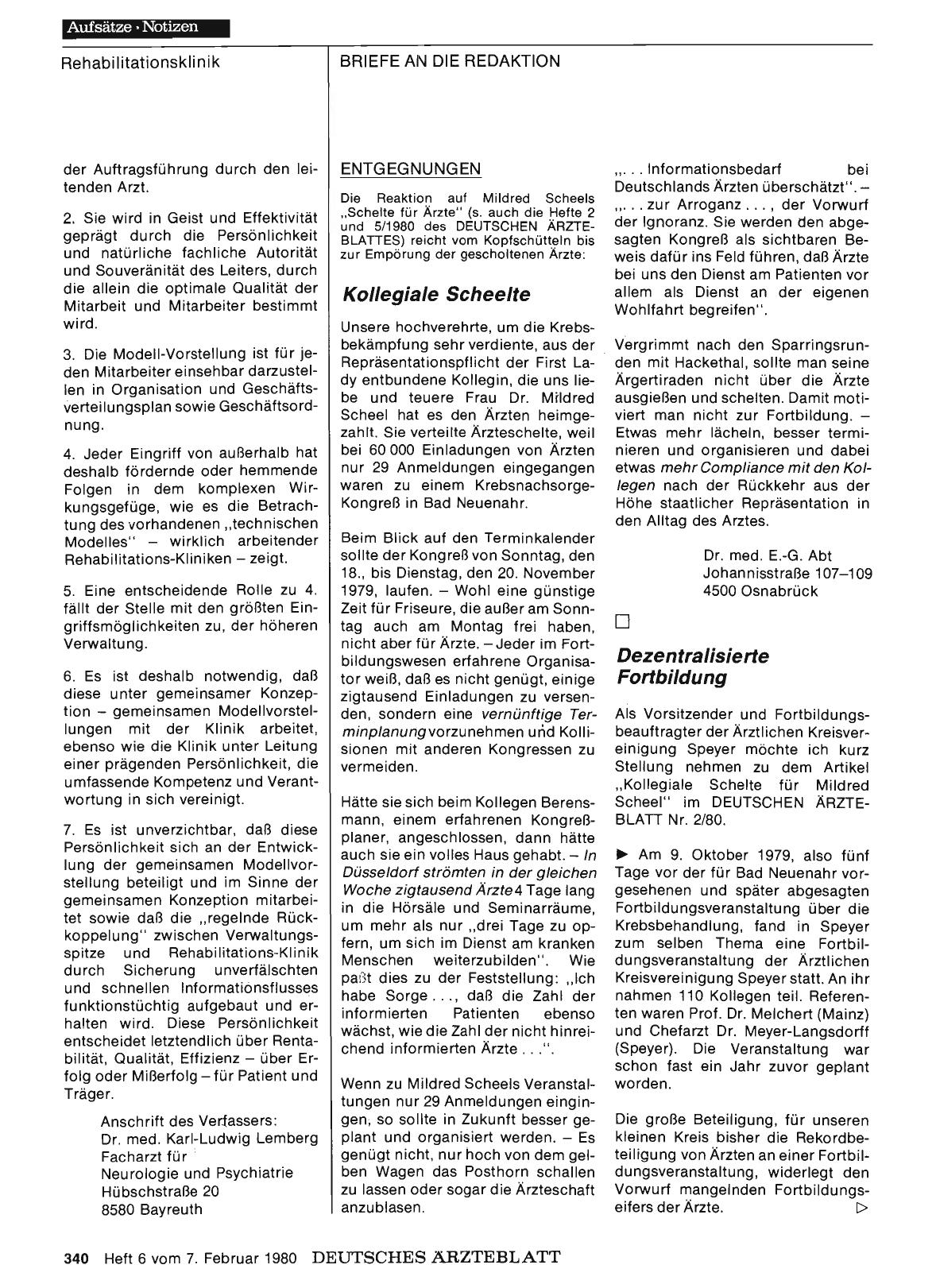 Vorschauseite 1: ENTGEGNUNGEN: Kollegiale Seheelfe
