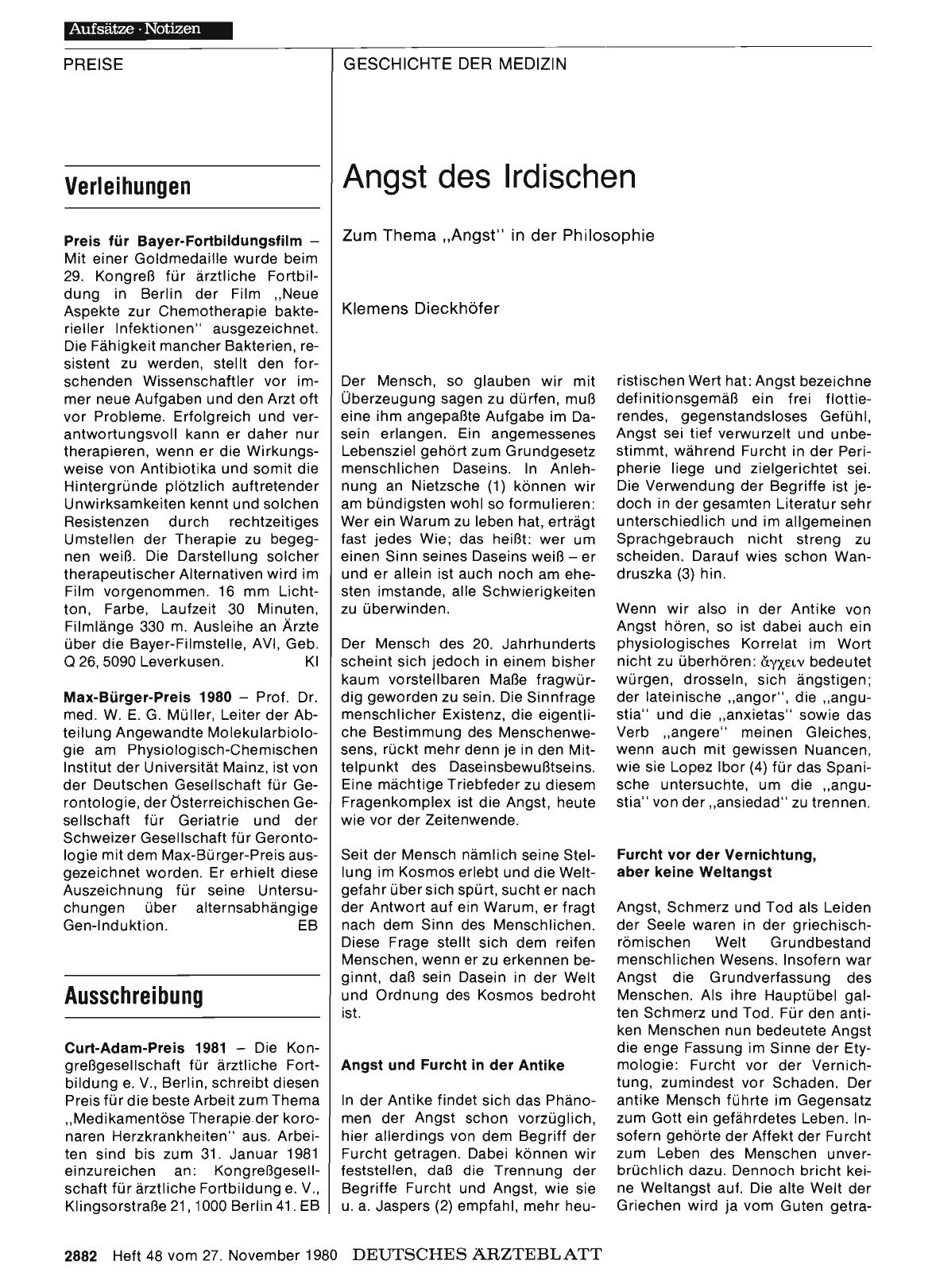 Vorschauseite 1: Ausschreibung
