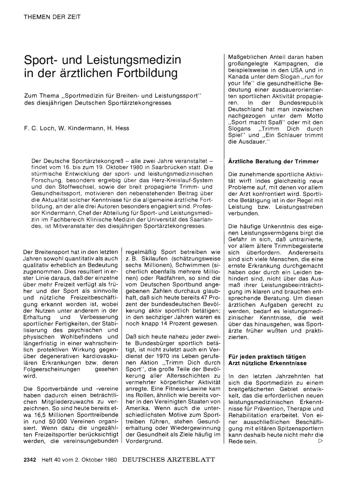Vorschauseite 1: Sportund Leistungsmedizin in der ärztlichen Fortbildung