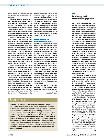 Vorschauseite 1: SPD: Forderung nach Einwanderungsgesetz