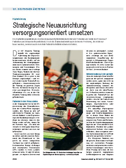 Vorschauseite 1: Digitalisierung: Strategische Neuausrichtung versorgungsorientiert umsetzen