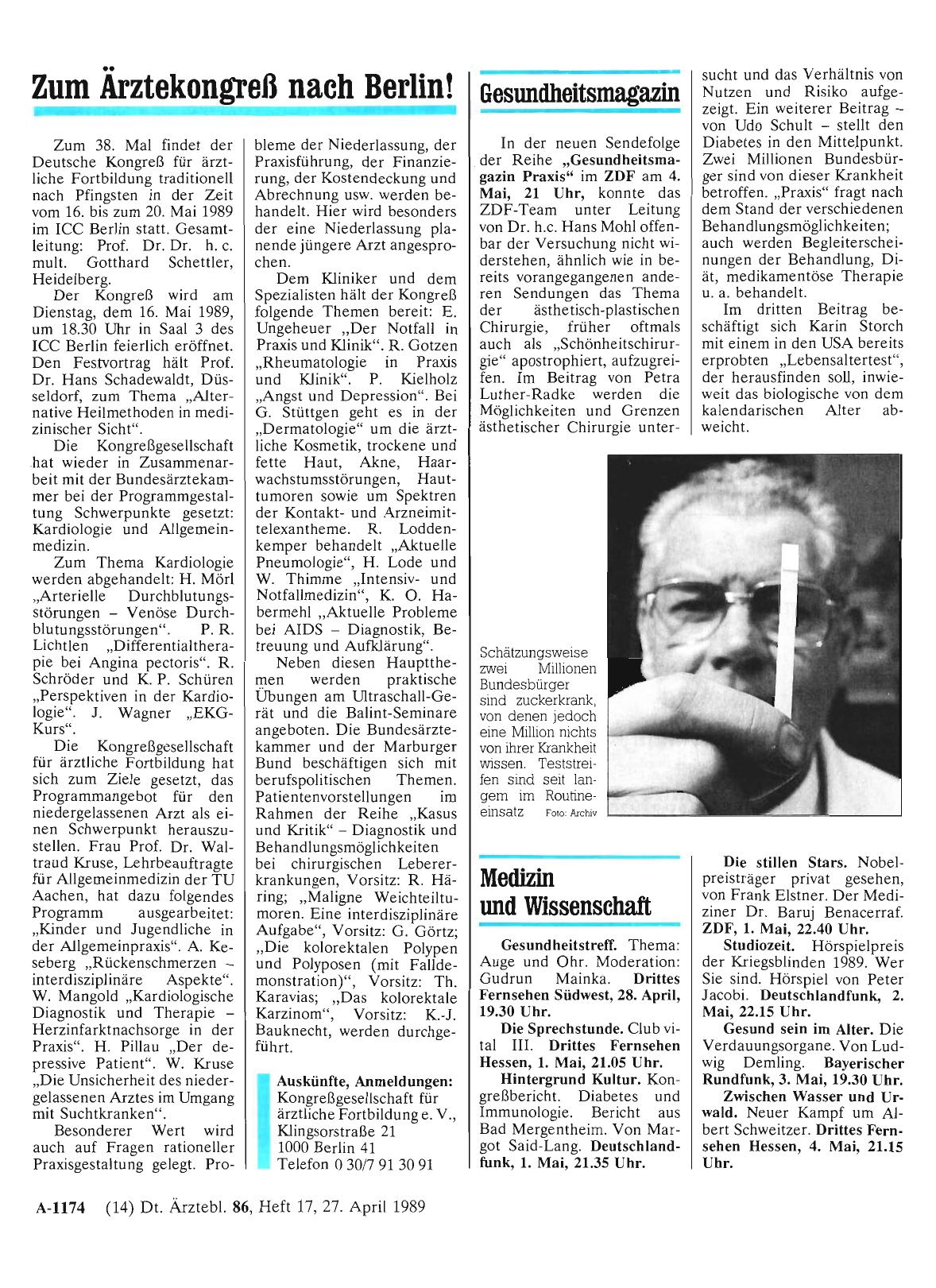 Vorschauseite 1: Medizin und Wissenschaft