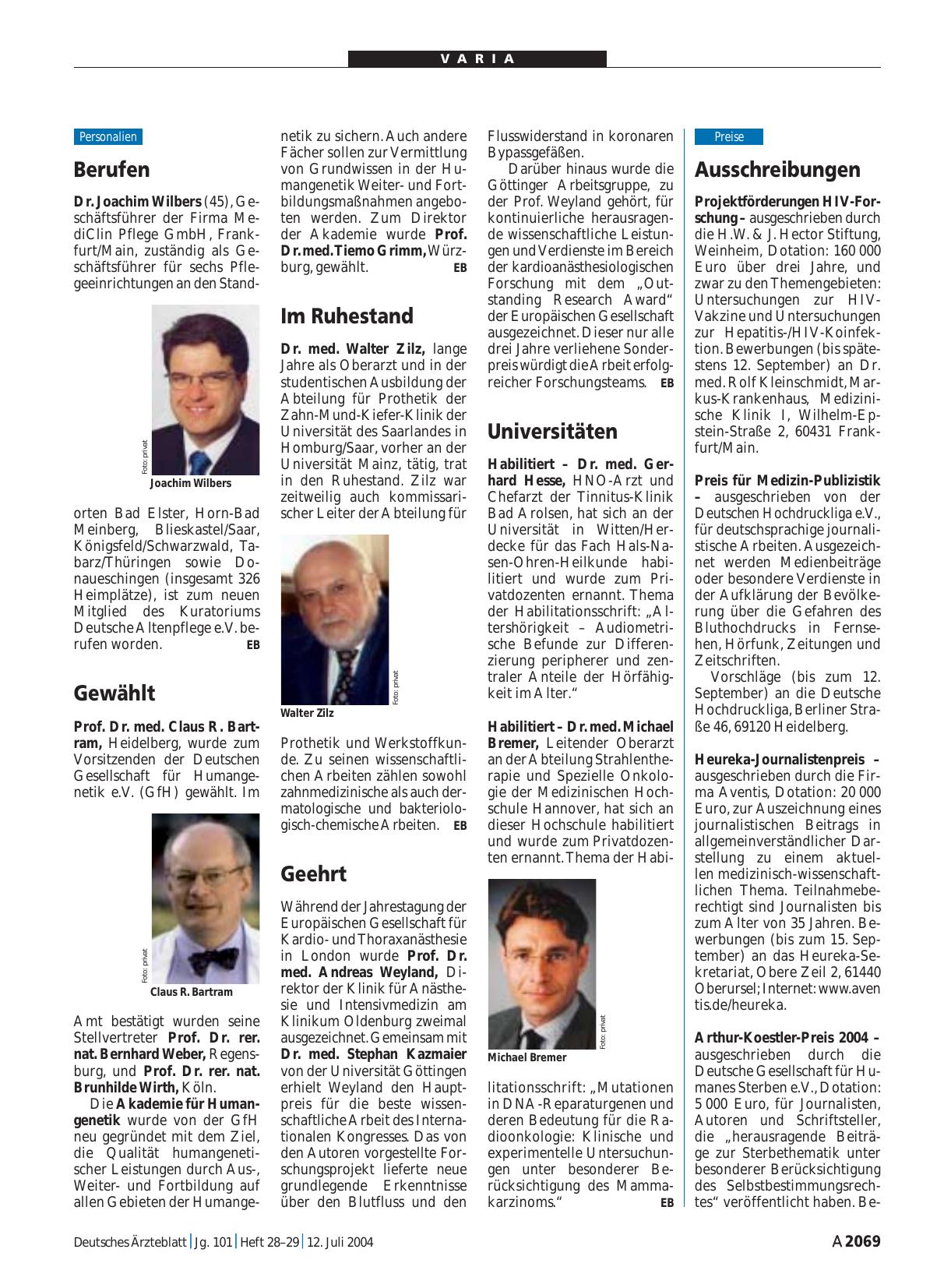 Vorschauseite 1: Gewählt