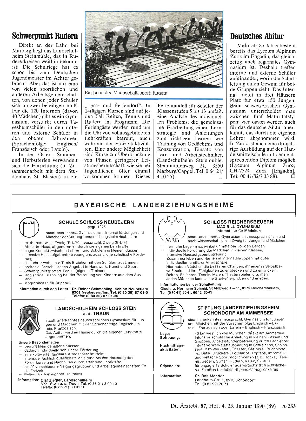 Vorschauseite 1: Schwerpunkt Rudern