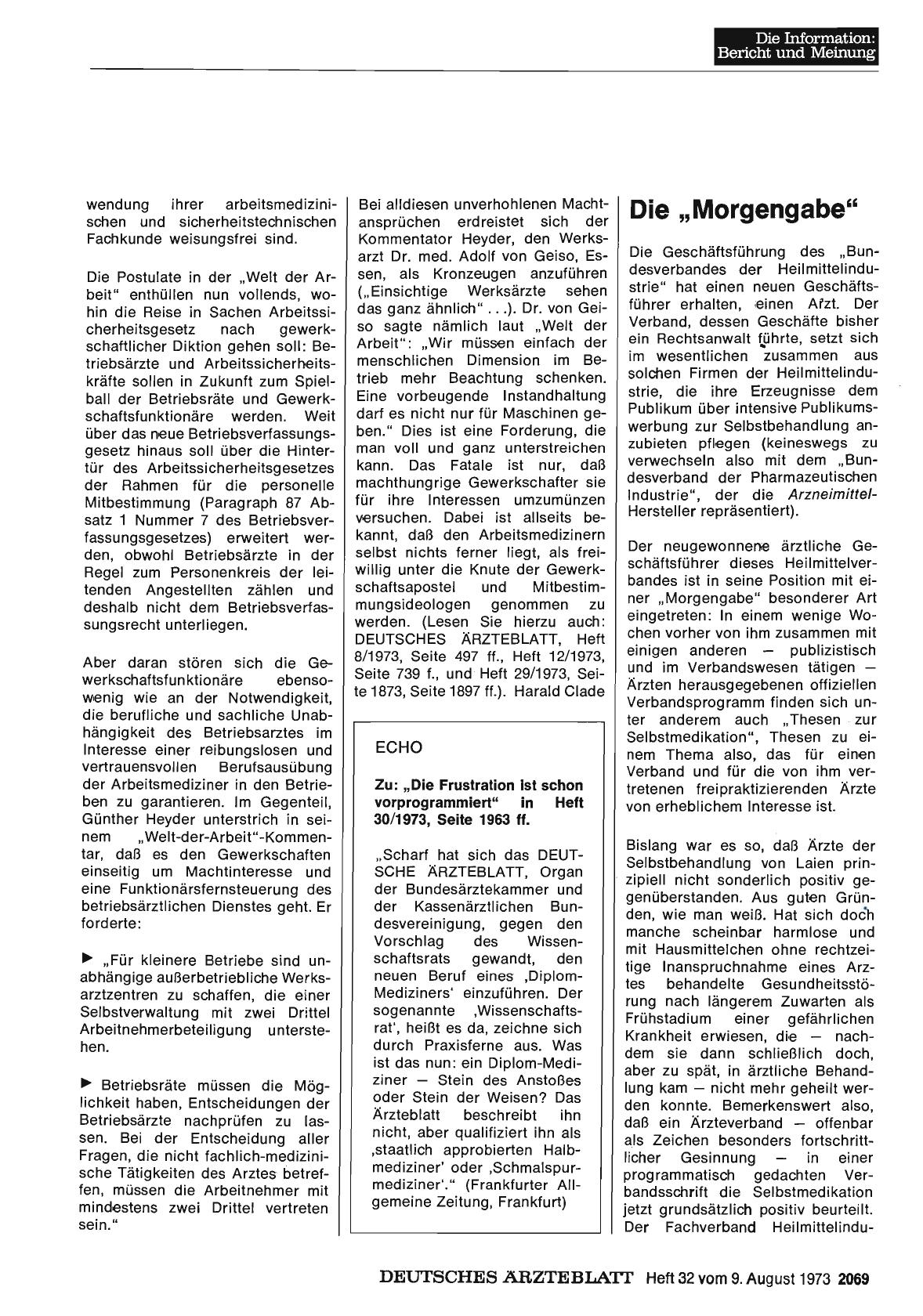 Vorschauseite 1: Die "Morgengabe"