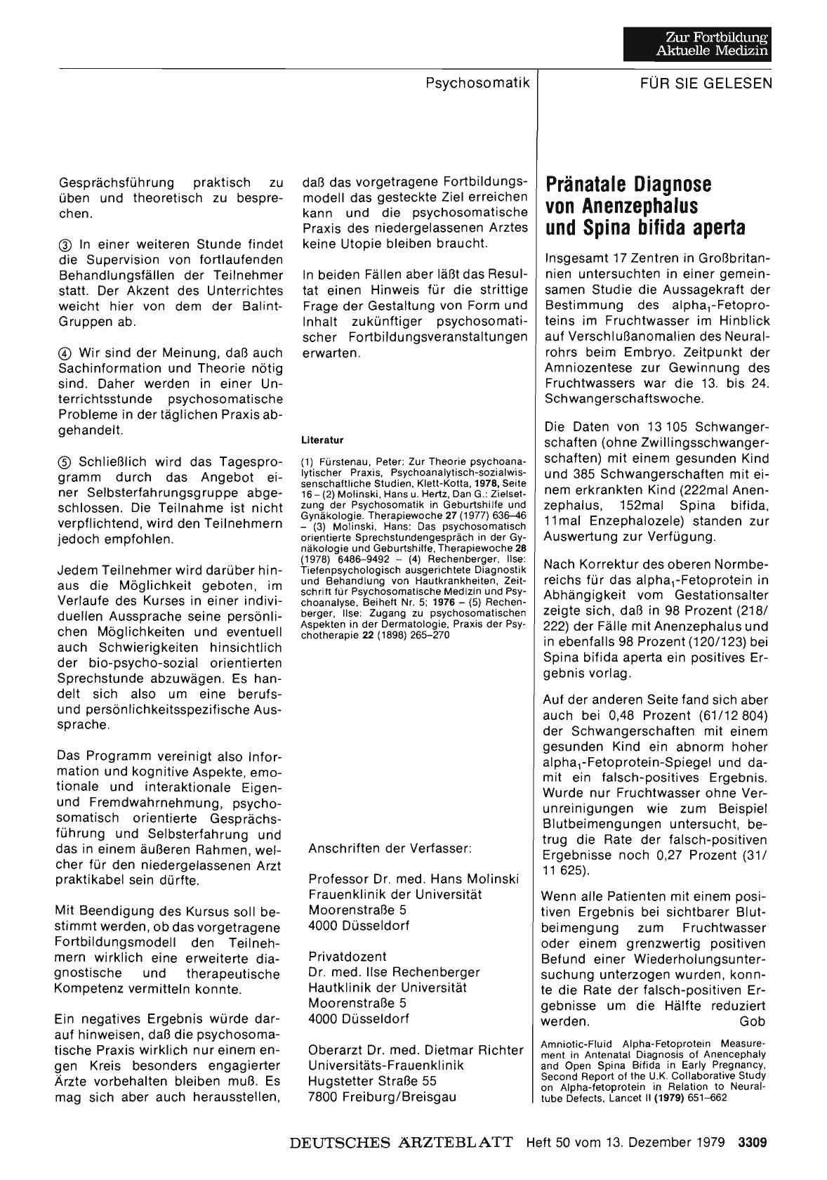 Vorschauseite 1: Pränatale Diagnose von Anenzephalus und Spina bifida aperta