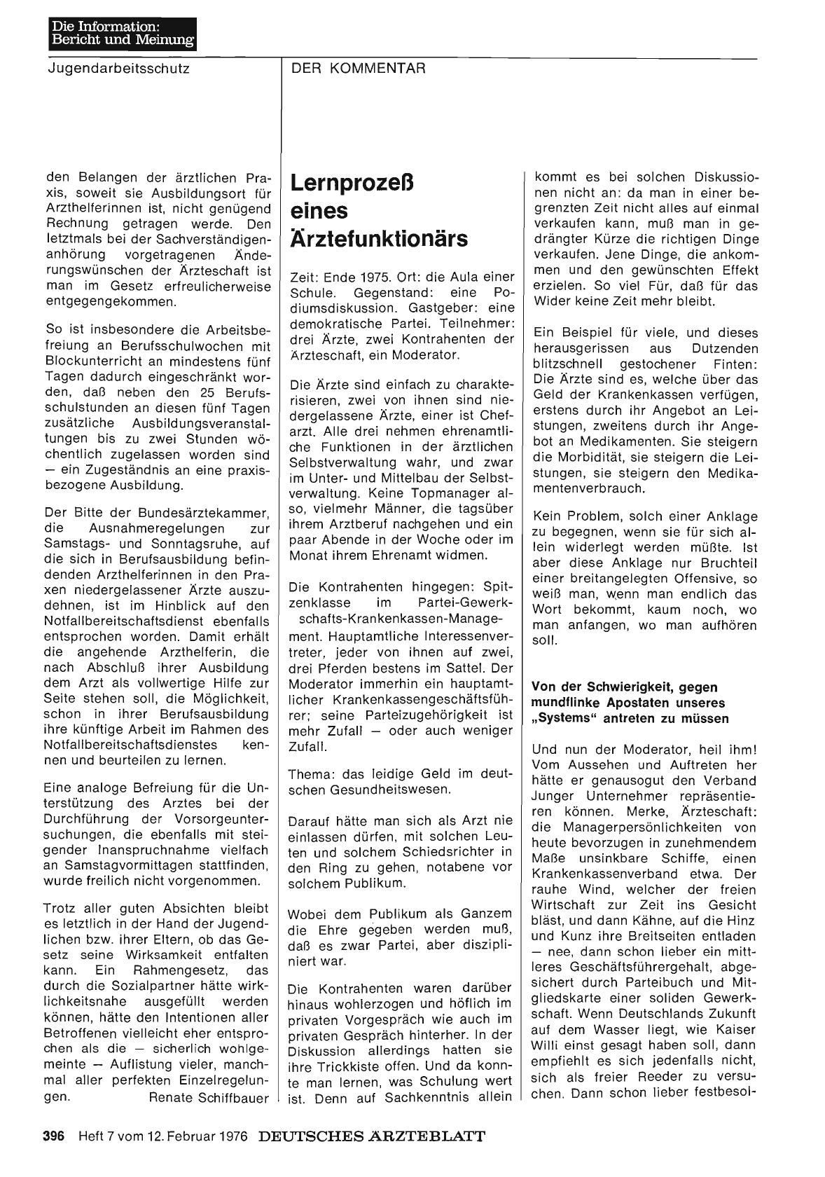 Vorschauseite 1: Lernprozeß eines Ärztefunktionärs