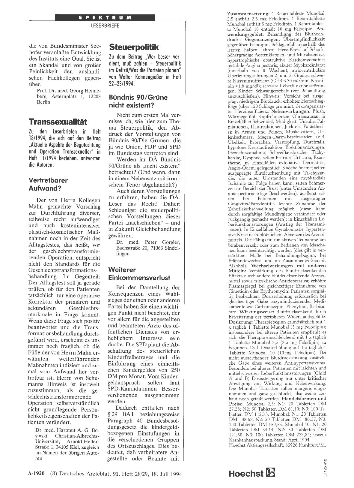 Vorschauseite 1: Steuerpolitik: Weiterer Einkommensverlust