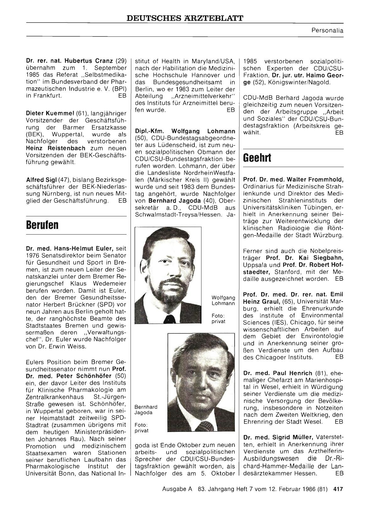 Vorschauseite 1: Berufen