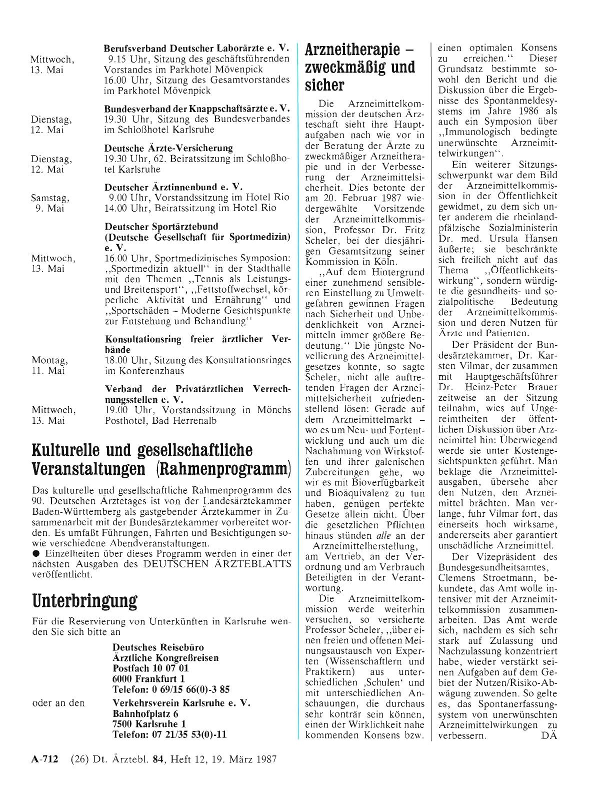 Vorschauseite 1: Kulturelle und gesellschaftliche Veranstaltungen (Rahmenprogramm)