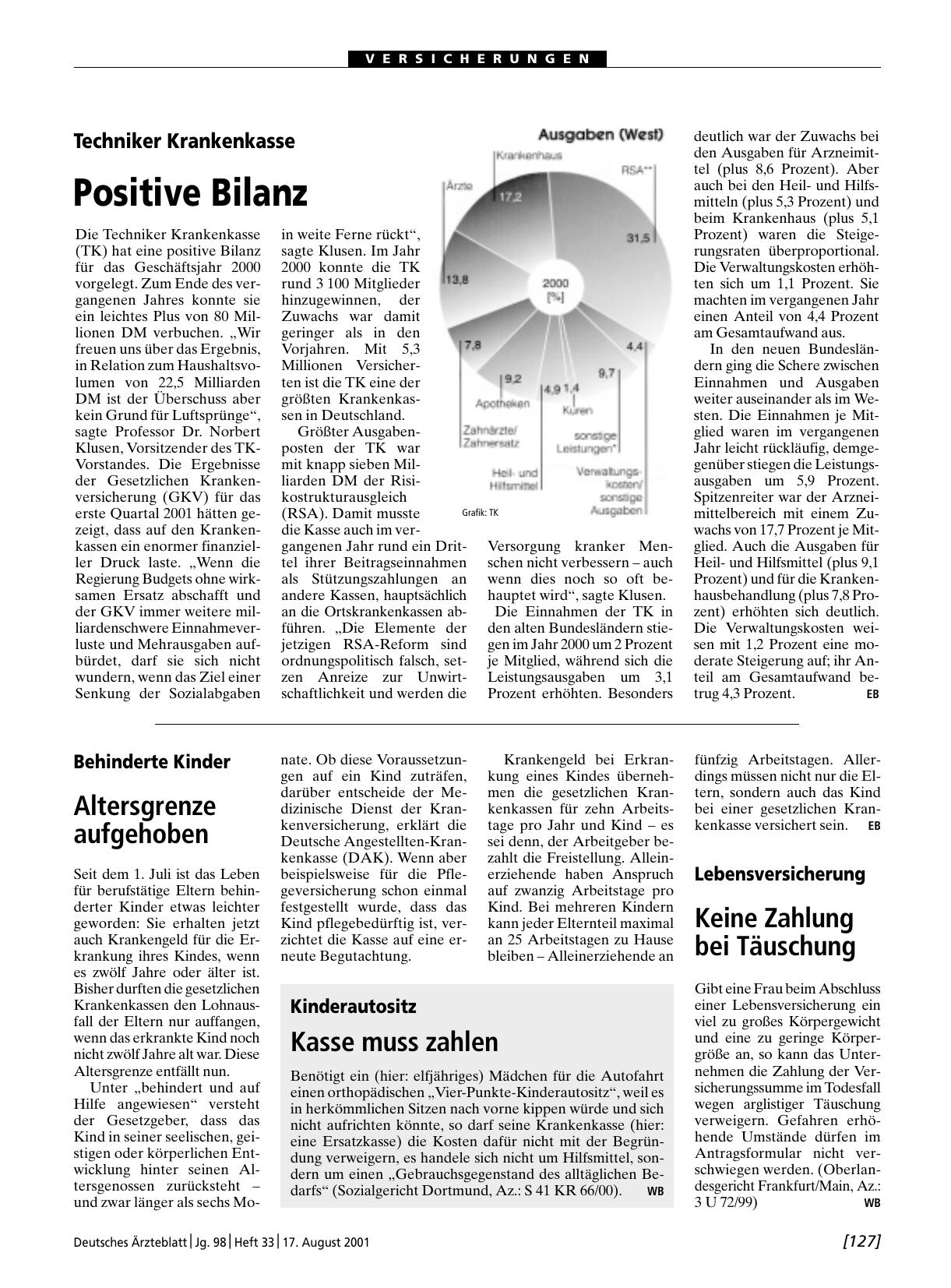Vorschauseite 1: Behinderte Kinder: Altersgrenze aufgehoben