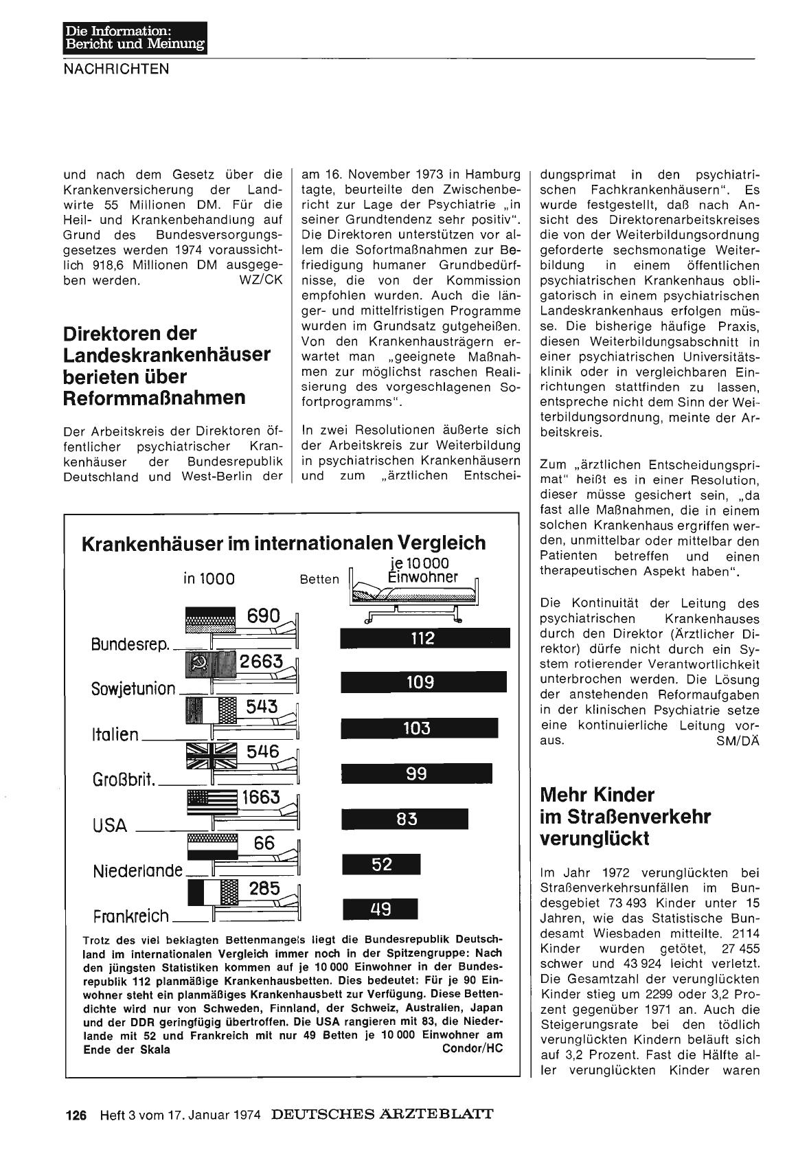 Vorschauseite 1: Direktoren der Landeskrankenhäuser berieten über Reformmaßnahmen