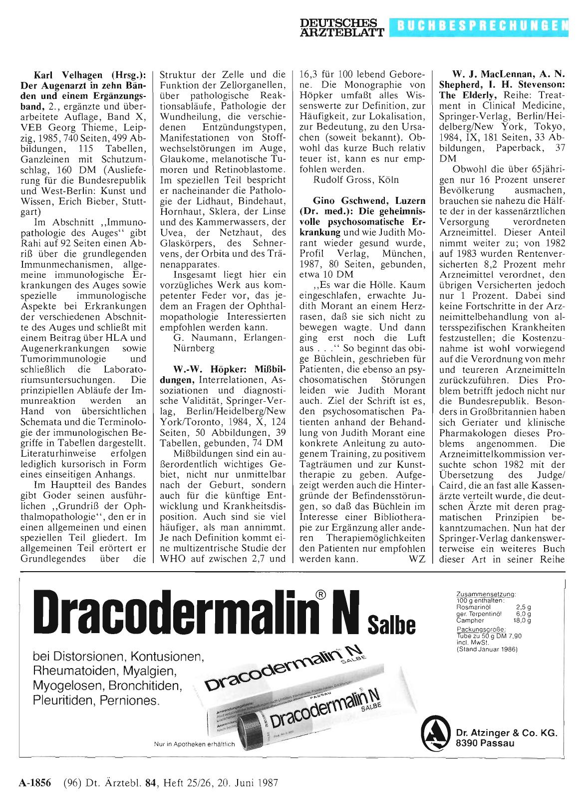 Vorschauseite 1: W. -W. Höpker: Mißbildungen