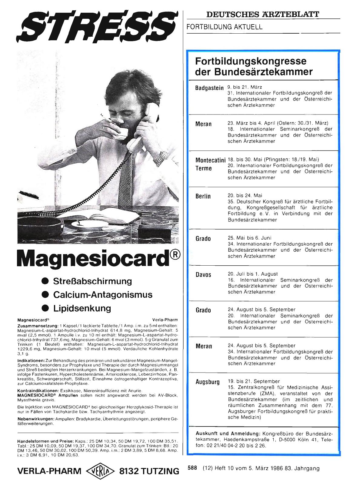Vorschauseite 1: Fortbildungskongresse der Bundesärztekammer
