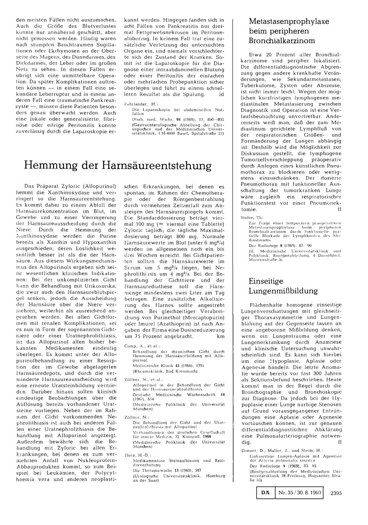 Vorschauseite 1: Einseitige Lungenmißbildung