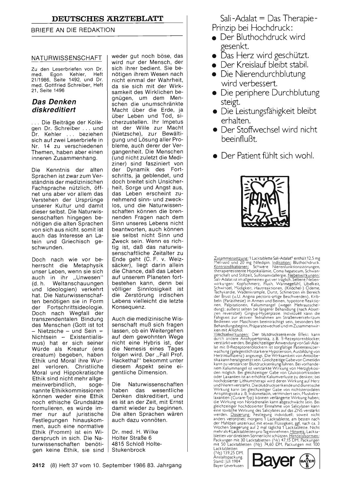 Vorschauseite 1: NATURWISSENSCHAFT: Das Denken diskreditiert