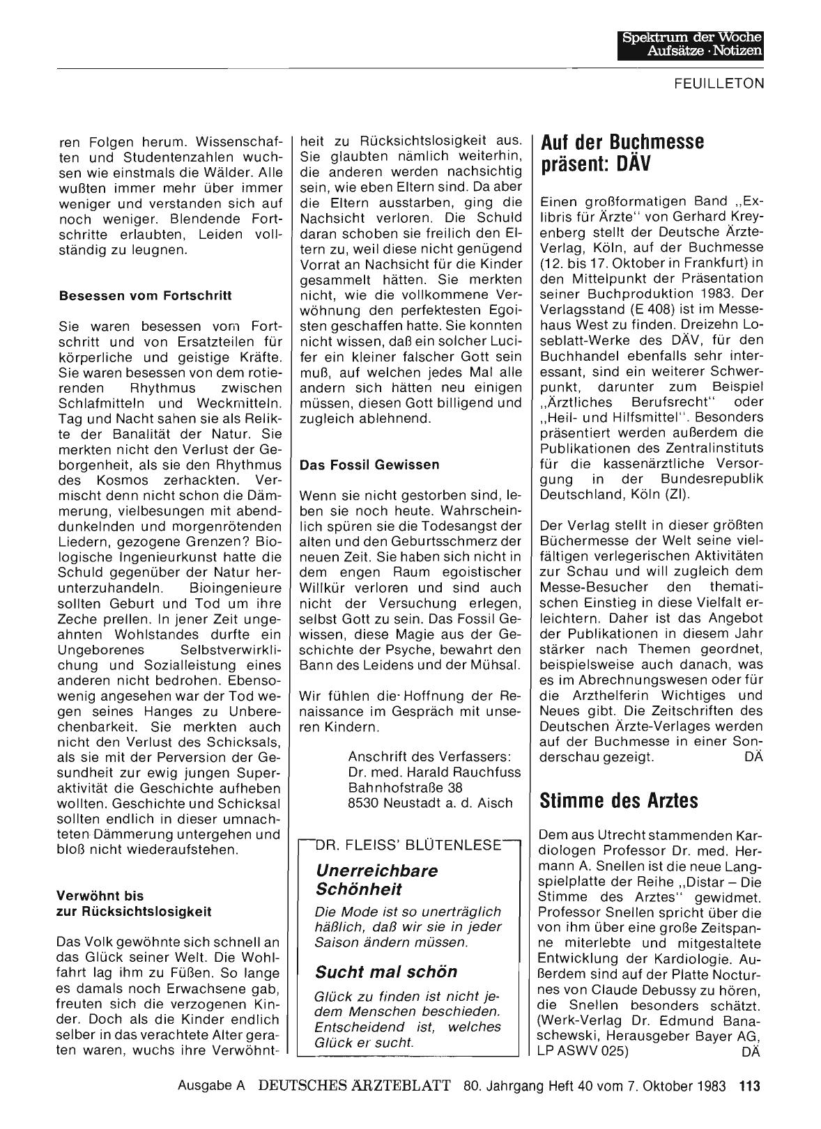 Vorschauseite 1: Stimme des Arztes