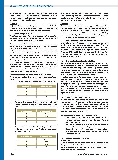Vorschauseite 6: Richtlinien zur Organtransplantation gem. § 16 Abs. 1 S. 1 Nrn. 2 u. 5 TPG