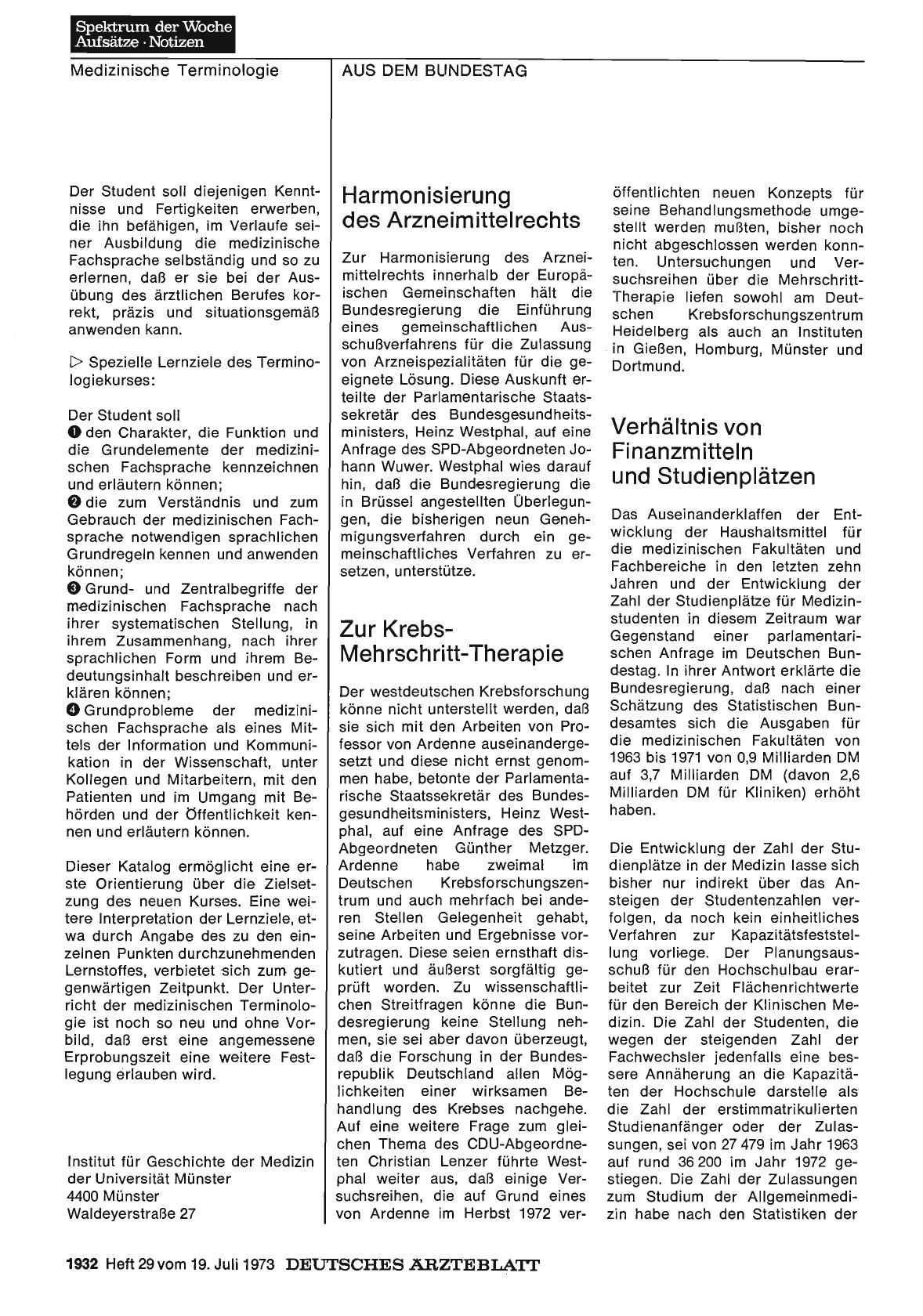 Vorschauseite 1: Harmonisierung des Arzneimittelrechts