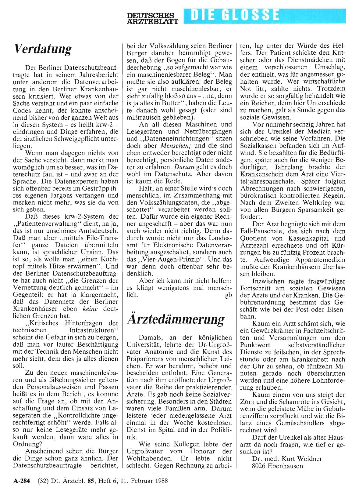 Vorschauseite 1: Ärztedämmerung