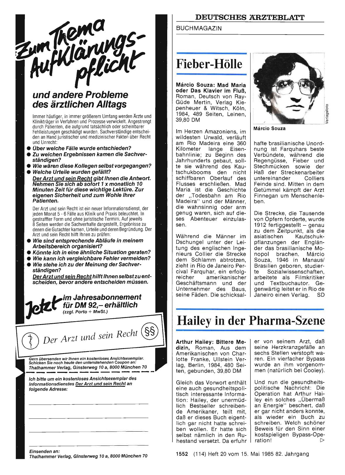 Vorschauseite 1: Hailey in der Pharrna-Szene