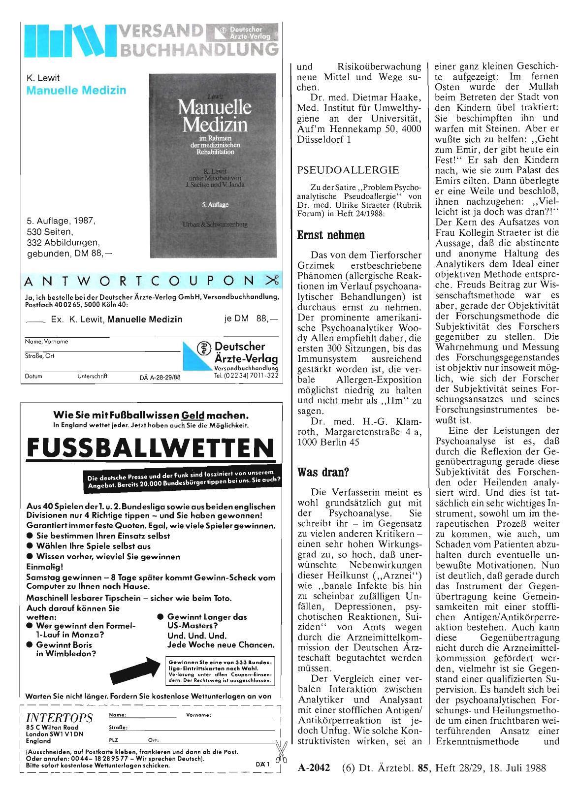 Vorschauseite 1: PSEUDOALLERGIE: Was dran?