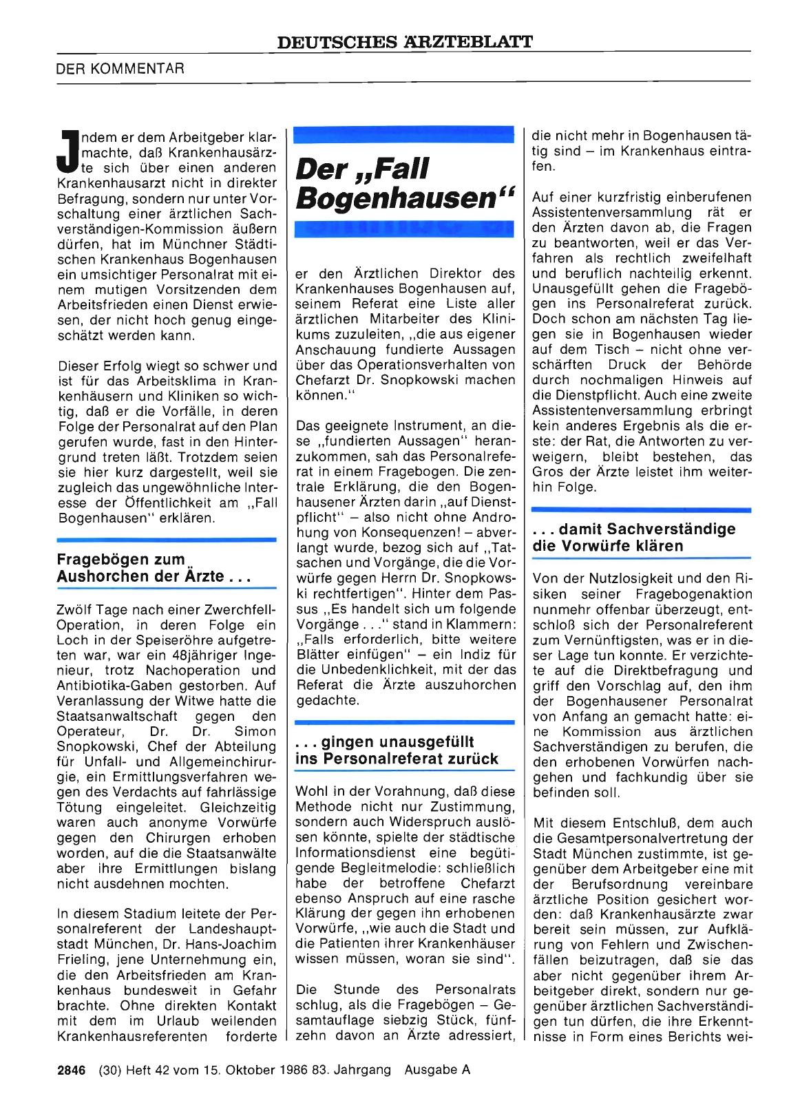 Vorschauseite 1: Der „Fall Bogenhausen“