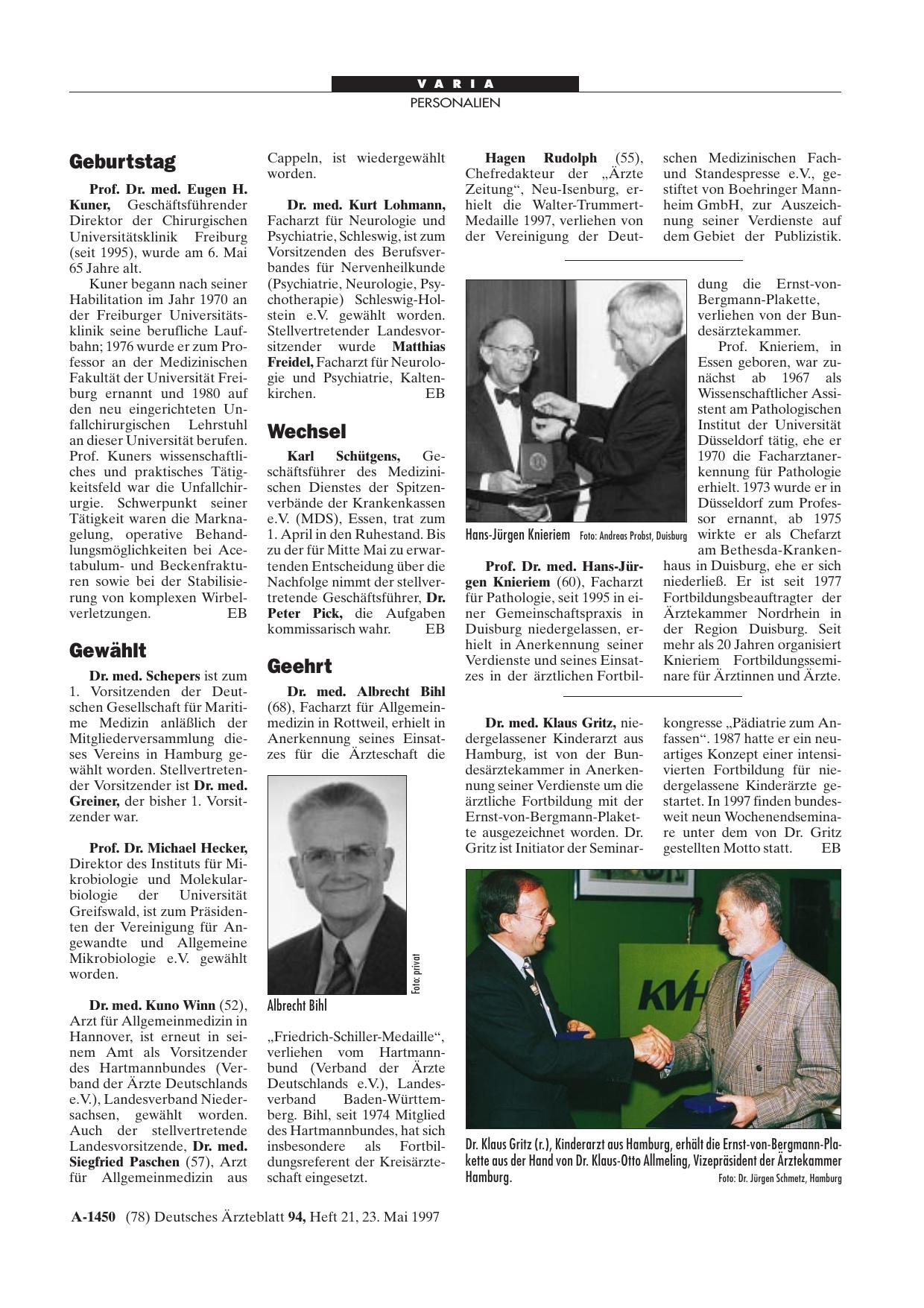 Vorschauseite 1: Geehrt