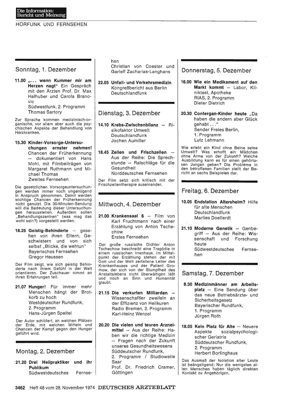 Vorschauseite 1: Programm