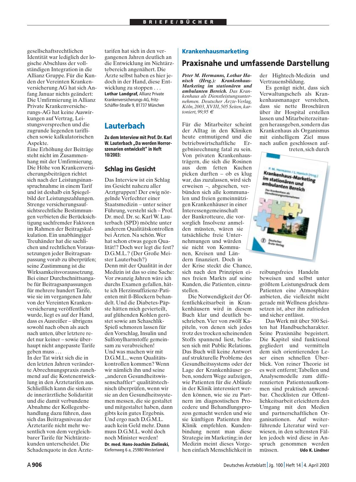 Vorschauseite 1: Lauterbach: Schlag ins Gesicht