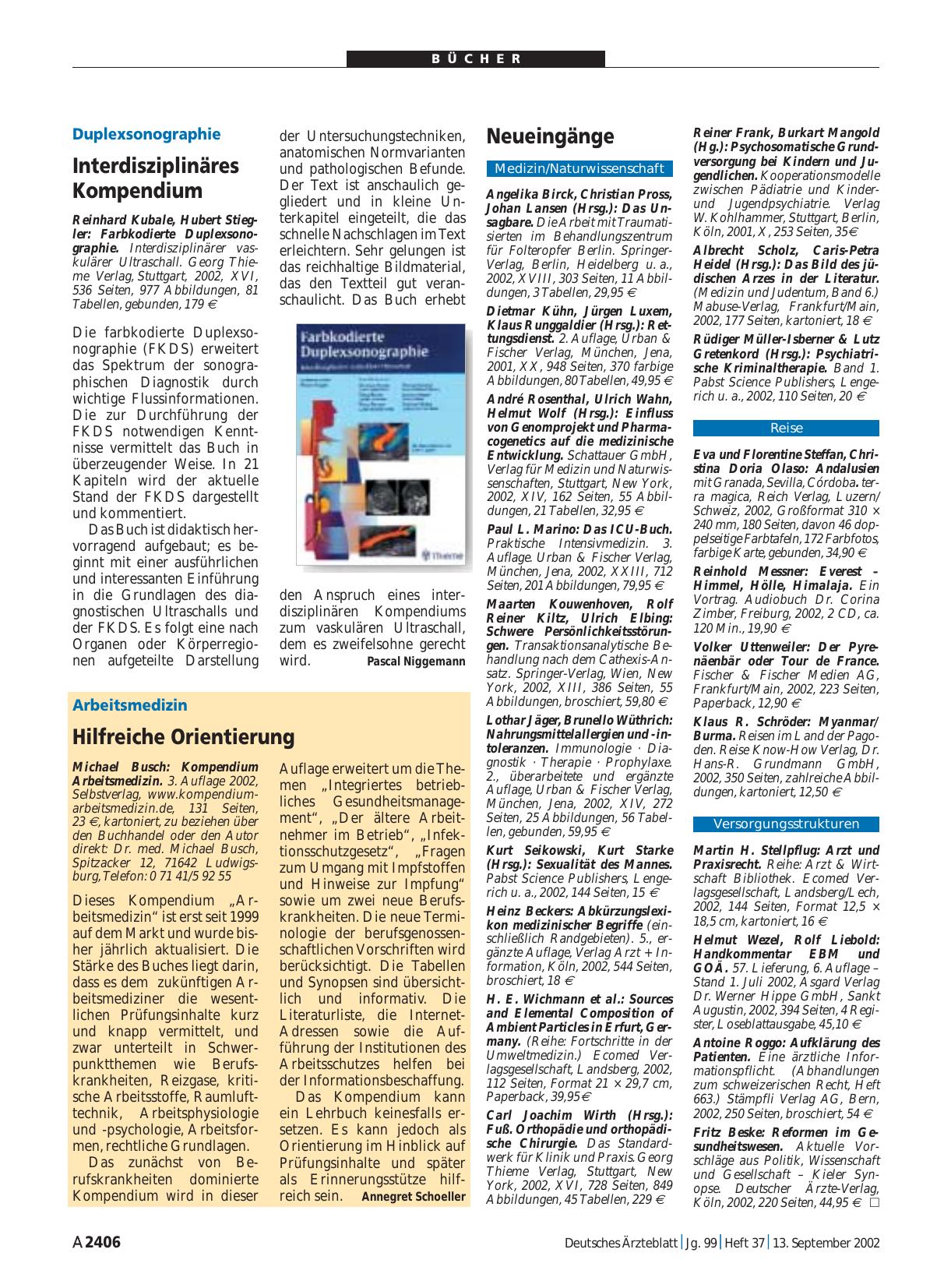 Vorschauseite 1: Kompendium Arbeitsmedizin