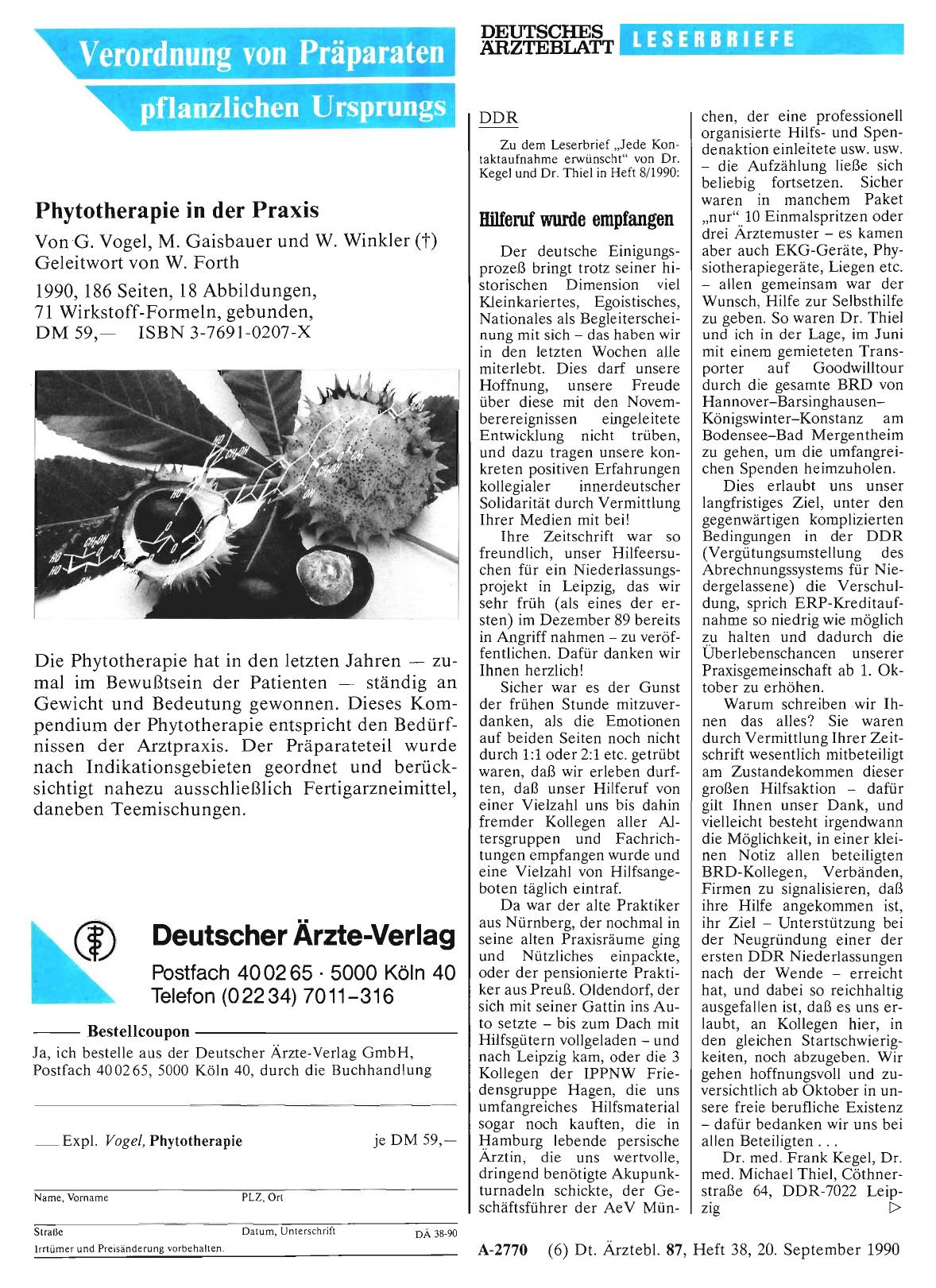 Vorschauseite 1: DDR: Hilferuf wurde empfangen