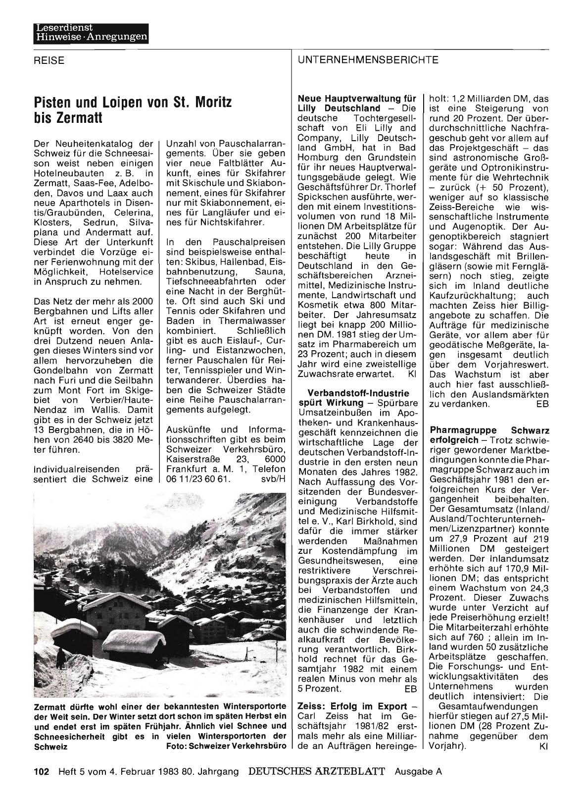 Vorschauseite 1: Pisten und Loipen von St. Moritz bis Zermatt