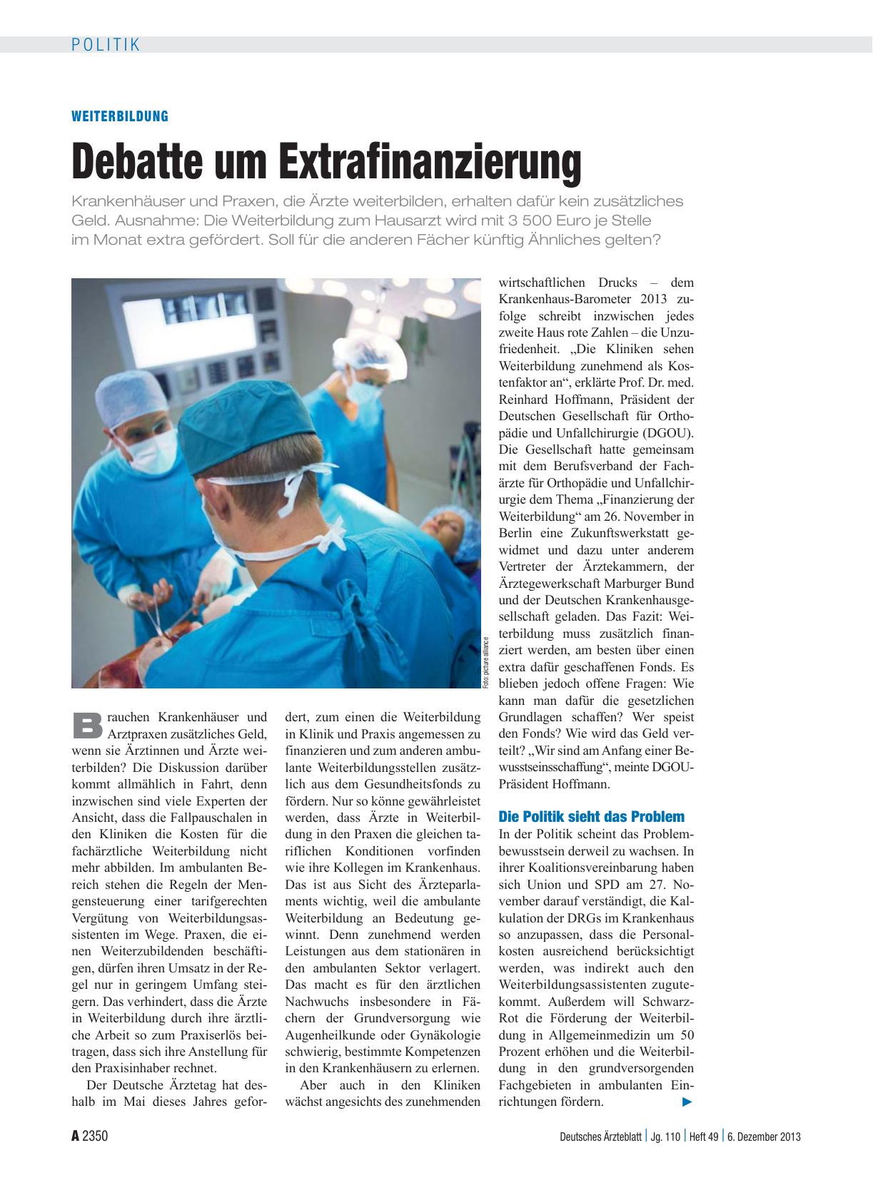Vorschauseite 1: Weiterbildung: Debatte um Extrafinanzierung