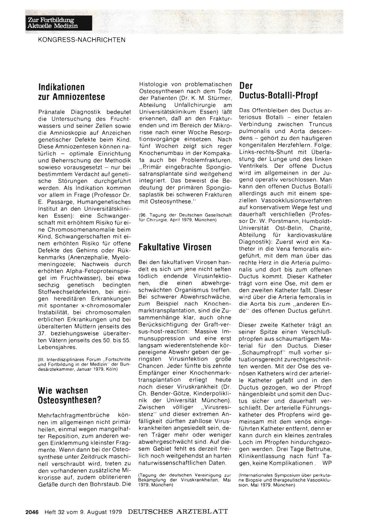 Vorschauseite 1: Wie wachsen Osteosynthesen?