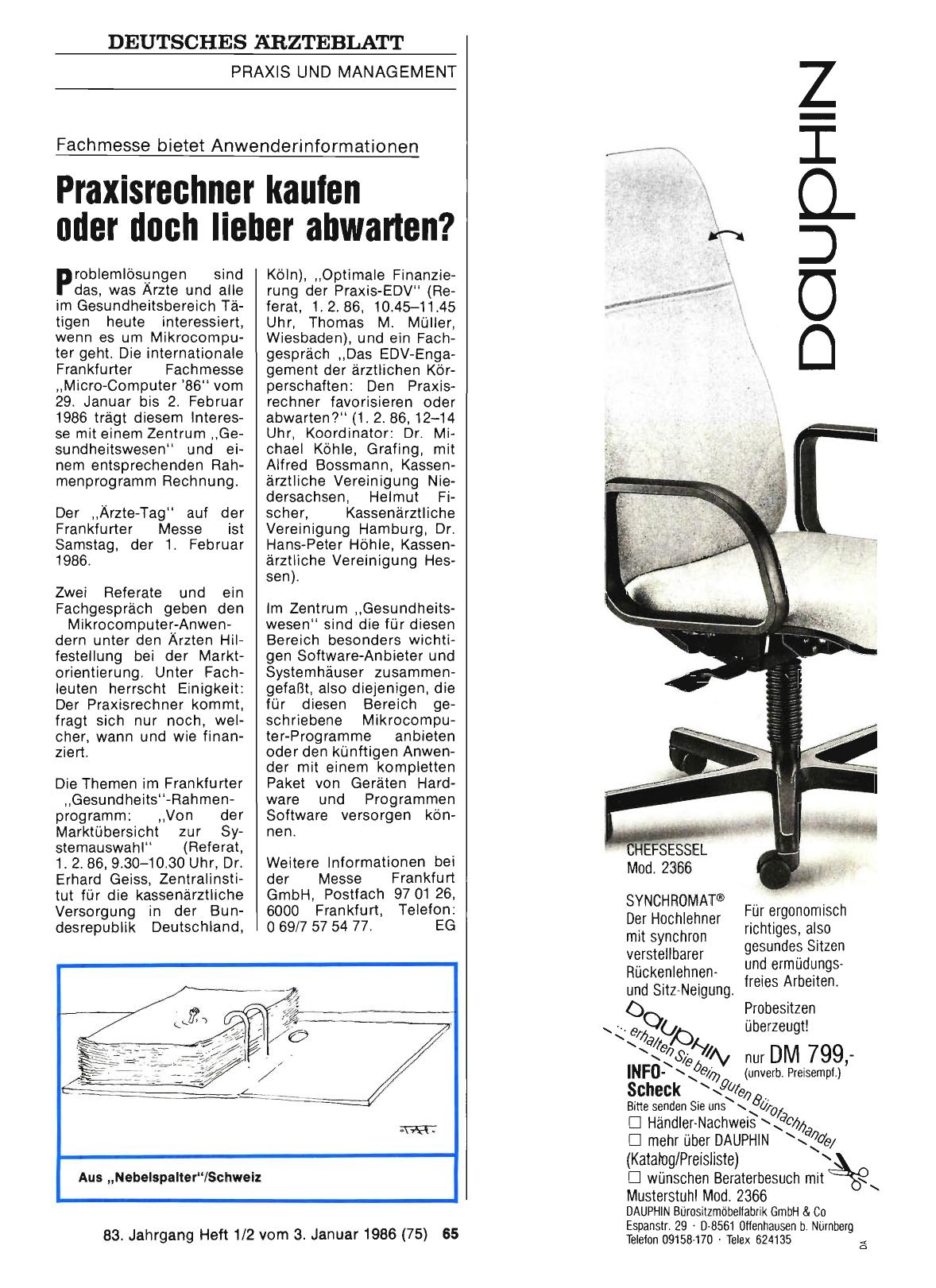 Vorschauseite 1: Fachmesse bietet Anwenderinformationen: Praxisrechner kaufen oder doch lieber abwarten?