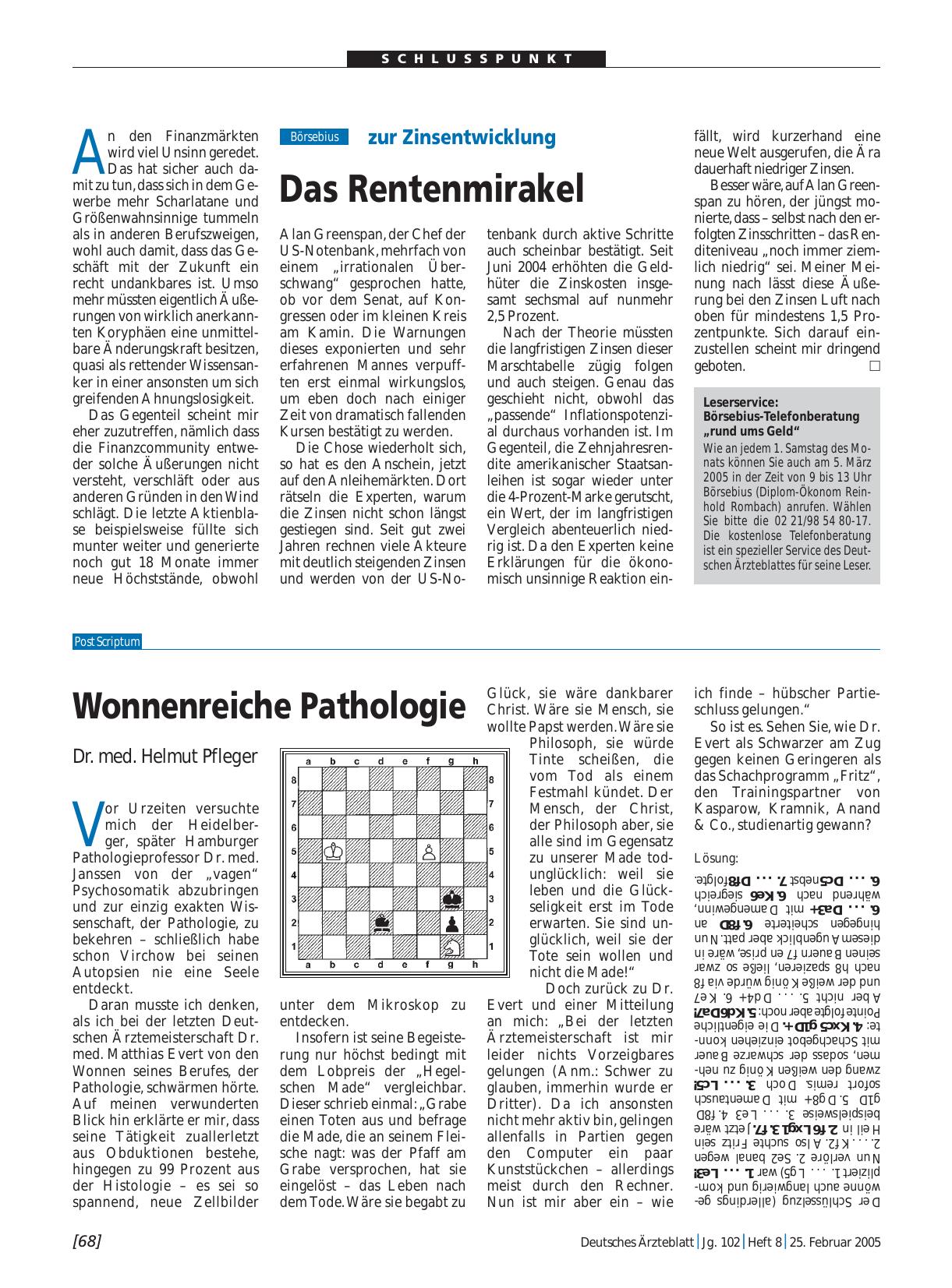 Vorschauseite 1: zur Zinsentwicklung: Das Rentenmirakel