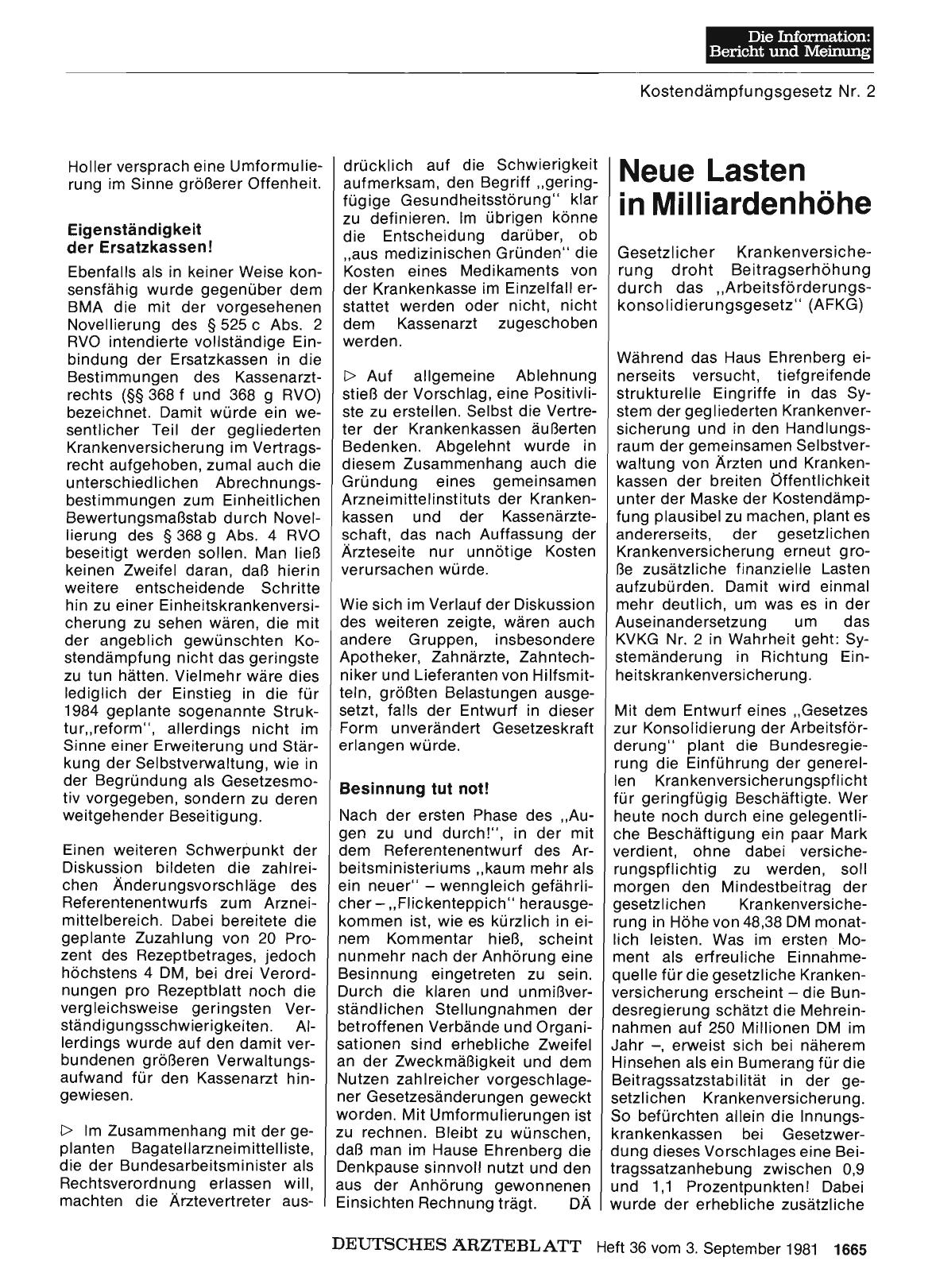 Vorschauseite 1: Neue Lasten in Milliardenhöhe