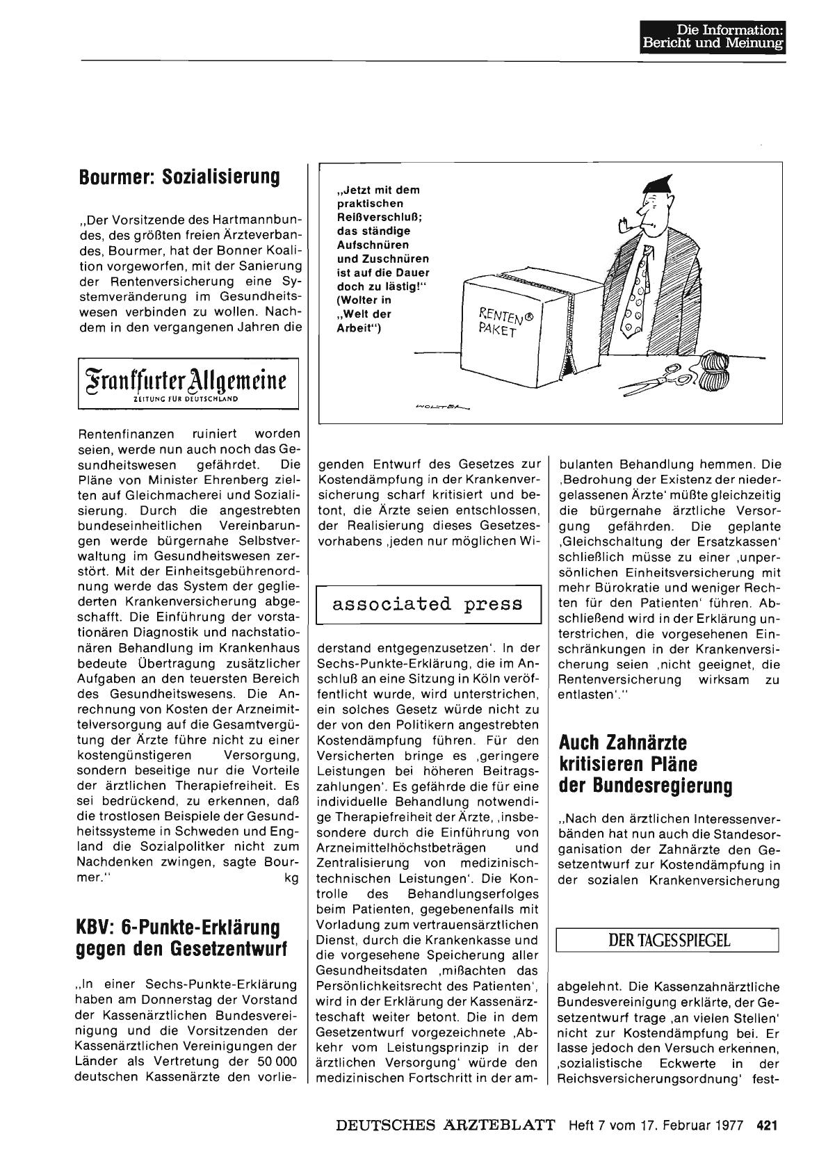 Vorschauseite 1: Auch Zahnärzte kritisieren Pläne der Bundesregierung
